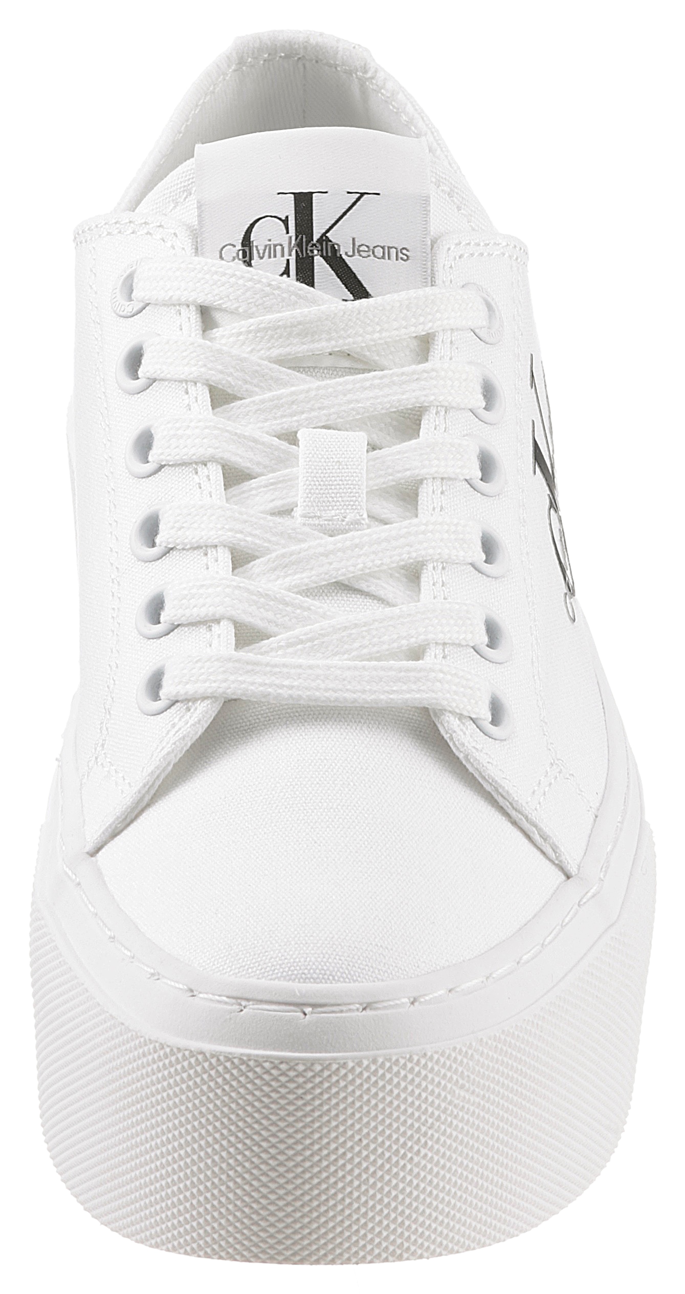 Calvin Klein Jeans Plateausneaker »JENNA 19T *I«, mit Logoschriftzug, Freizeitschuh, Halbschuh, Schnürschuh