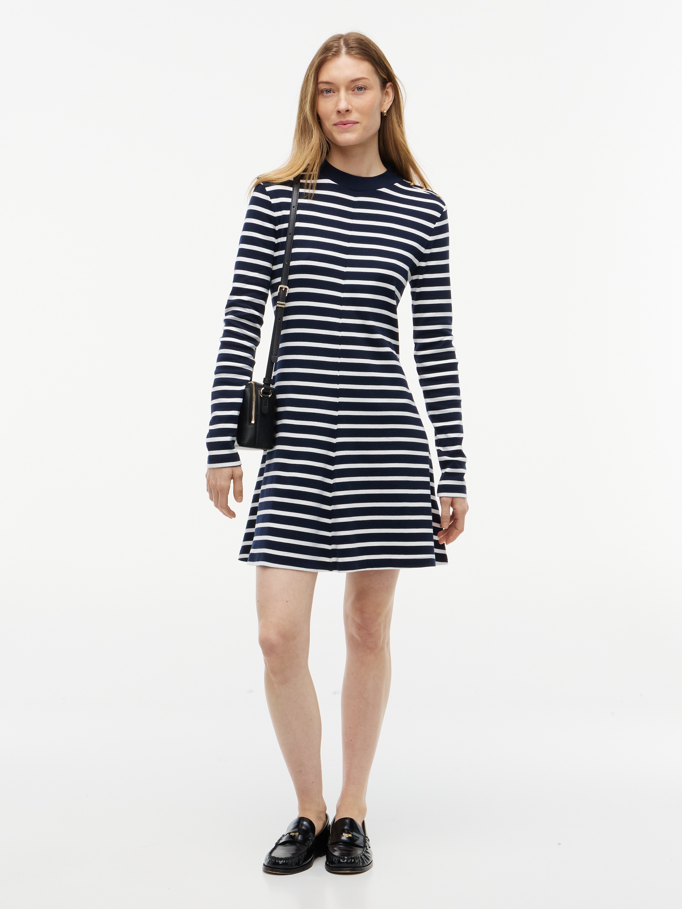 Tommy Hilfiger Jerseykleid »CODY F&F MOCK-NK LS DRESS« Baumwolle