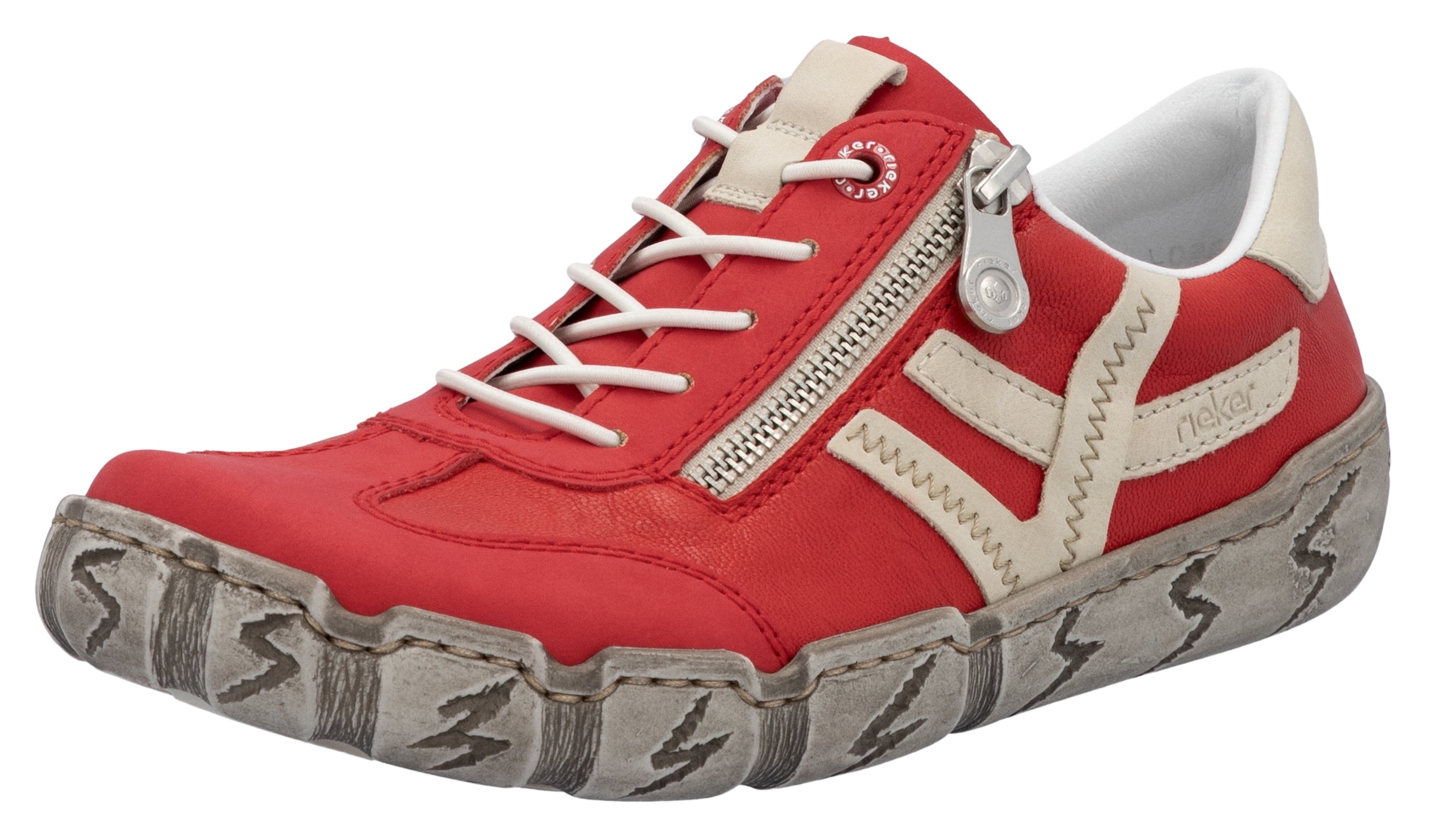 Image of Rieker Slip-On Sneaker, Halbschuh, Schlupfschuh, Freizeitschuh mit weicher Innensohle