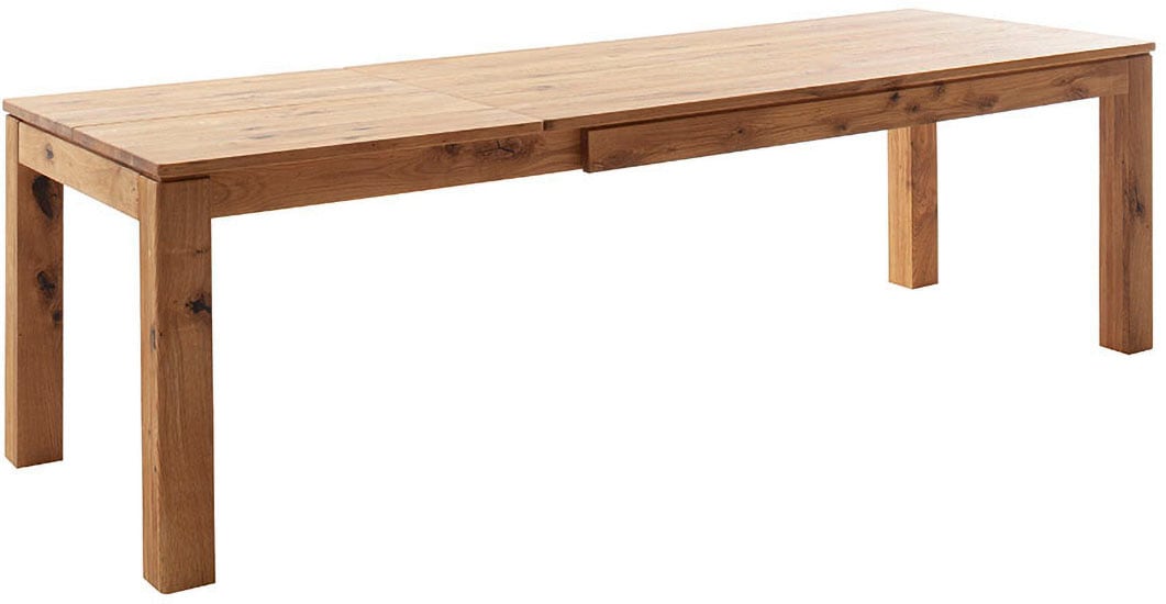 MCA furniture Esstisch »ETNA 4-Fuss Tisch« Einzelstück,  Massivholz,durchgehende Lamelle,Stollenfuss 10x10cm,Tischplatte 2,5cm