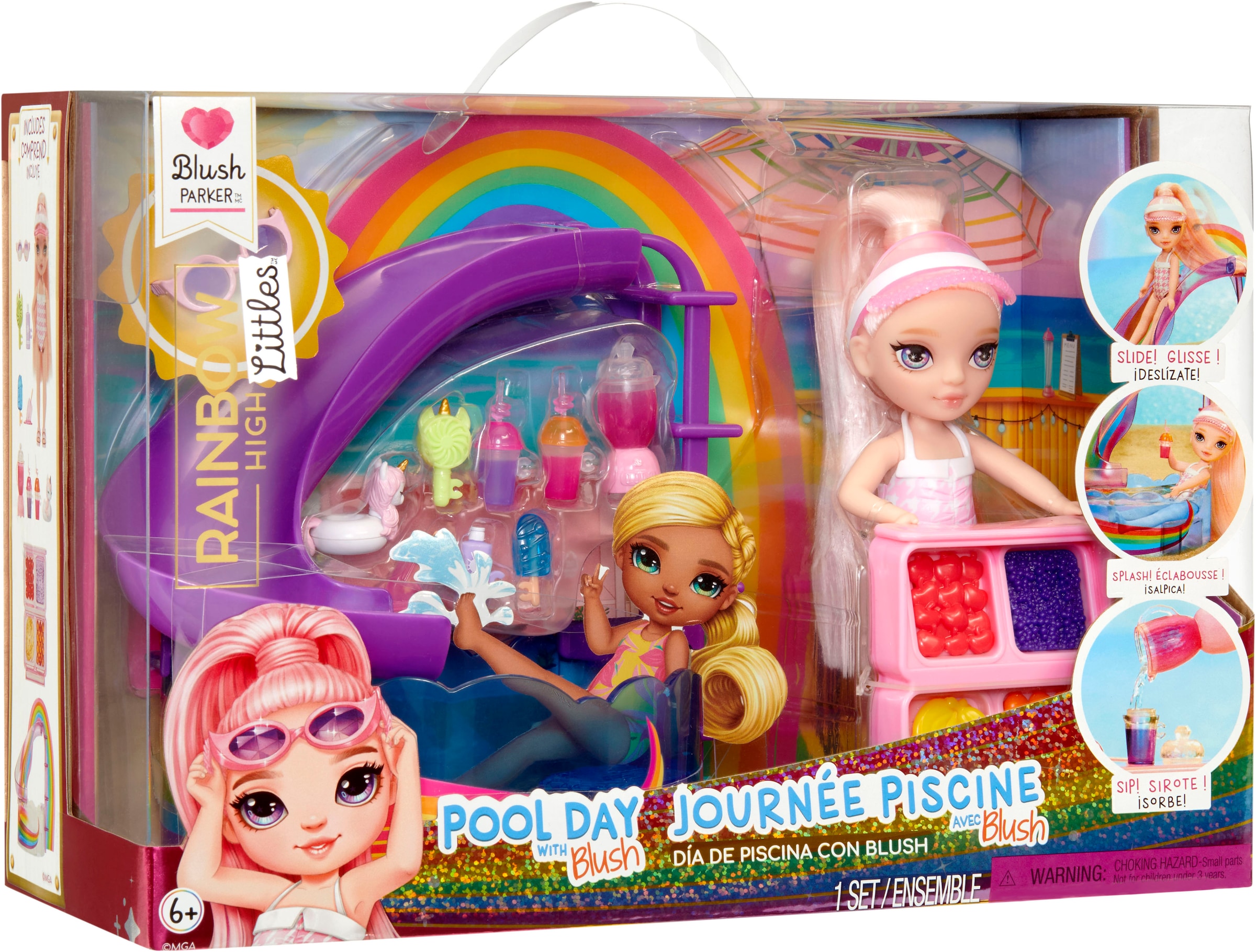 RAINBOW HIGH Mini-poupée »Rainbow High Little Pool Day with Blush Playset«