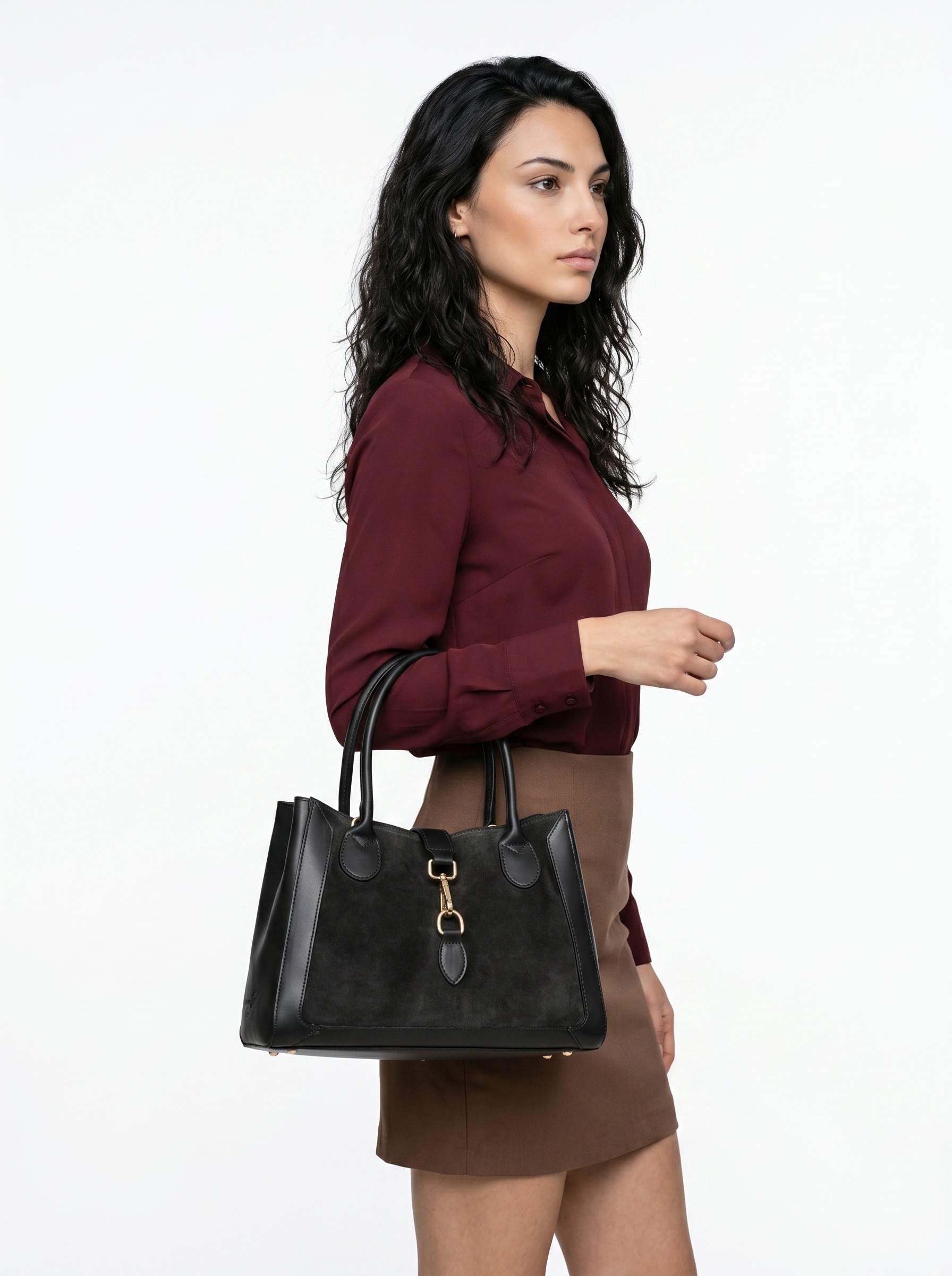 Samantha Look Shopper "SAMANTHA LOOK Damen echt Leder, Made in Italy" echt Leder, Made in Italy