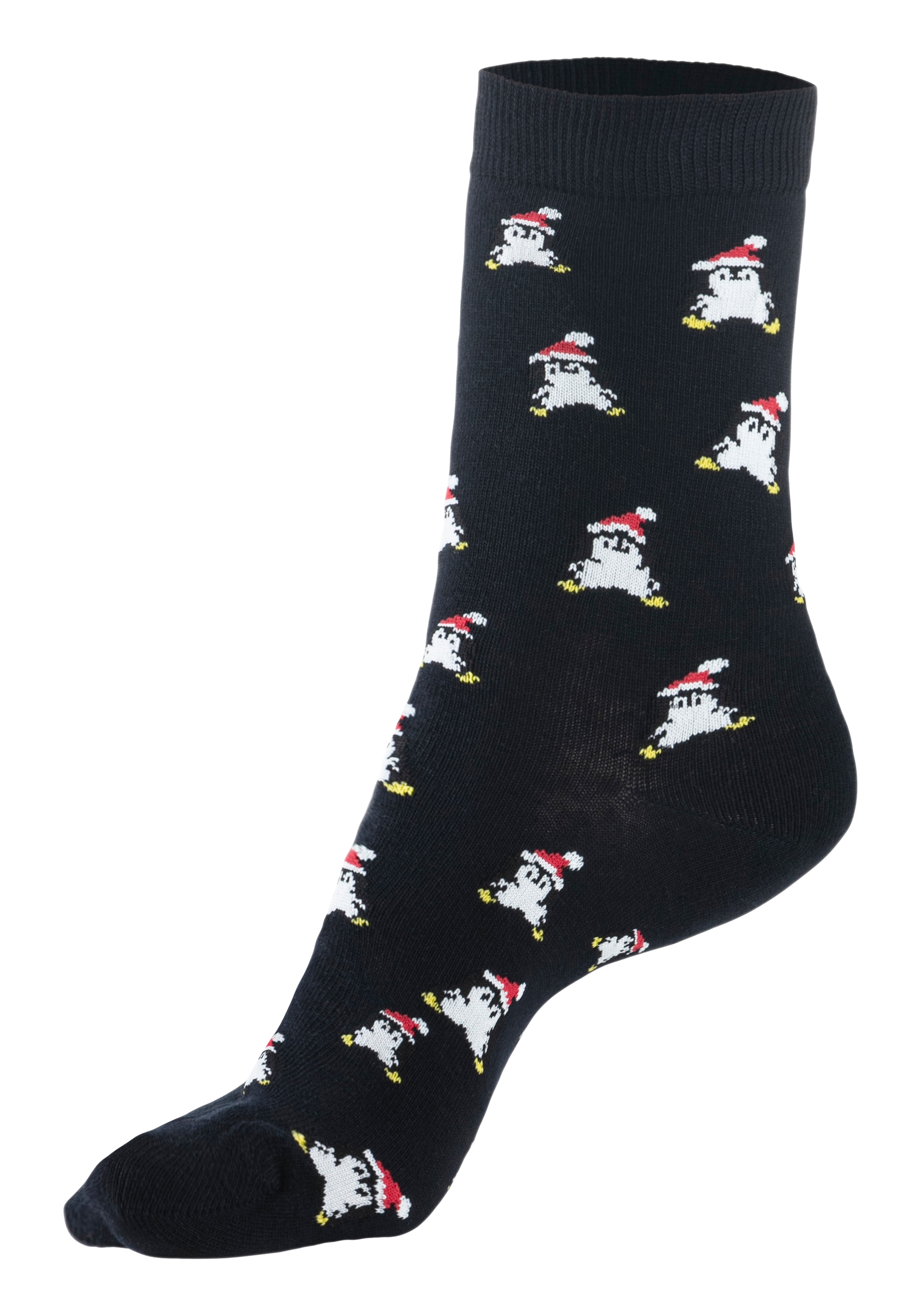 H.I.S Chaussettes basiques Paquet, 3 cuis tlg. Noël, avec motifs de Noël