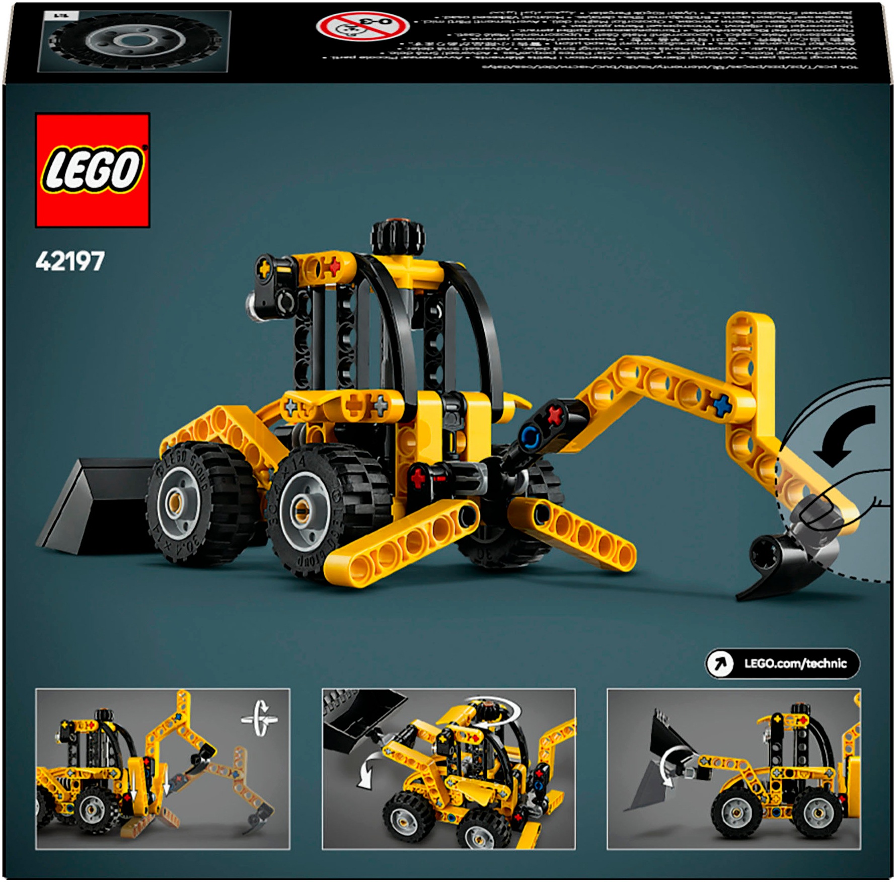 LEGO® Pions de construction »Baggerlader (42197), LEGO Technic« Made in Europe