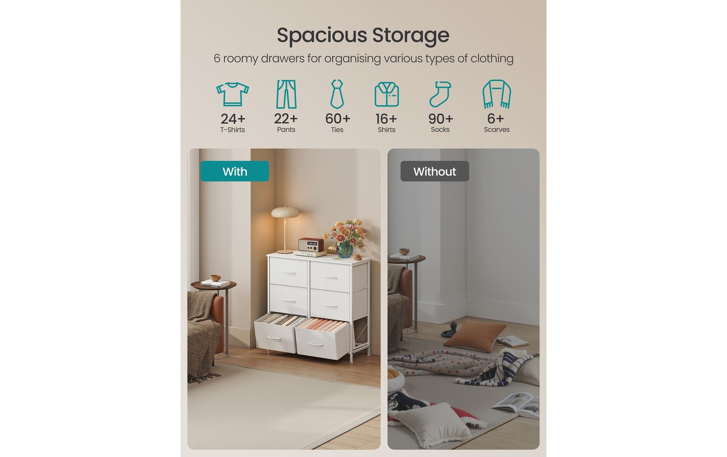 SONGMICS Commode »73.7 x 76.7 cm«
