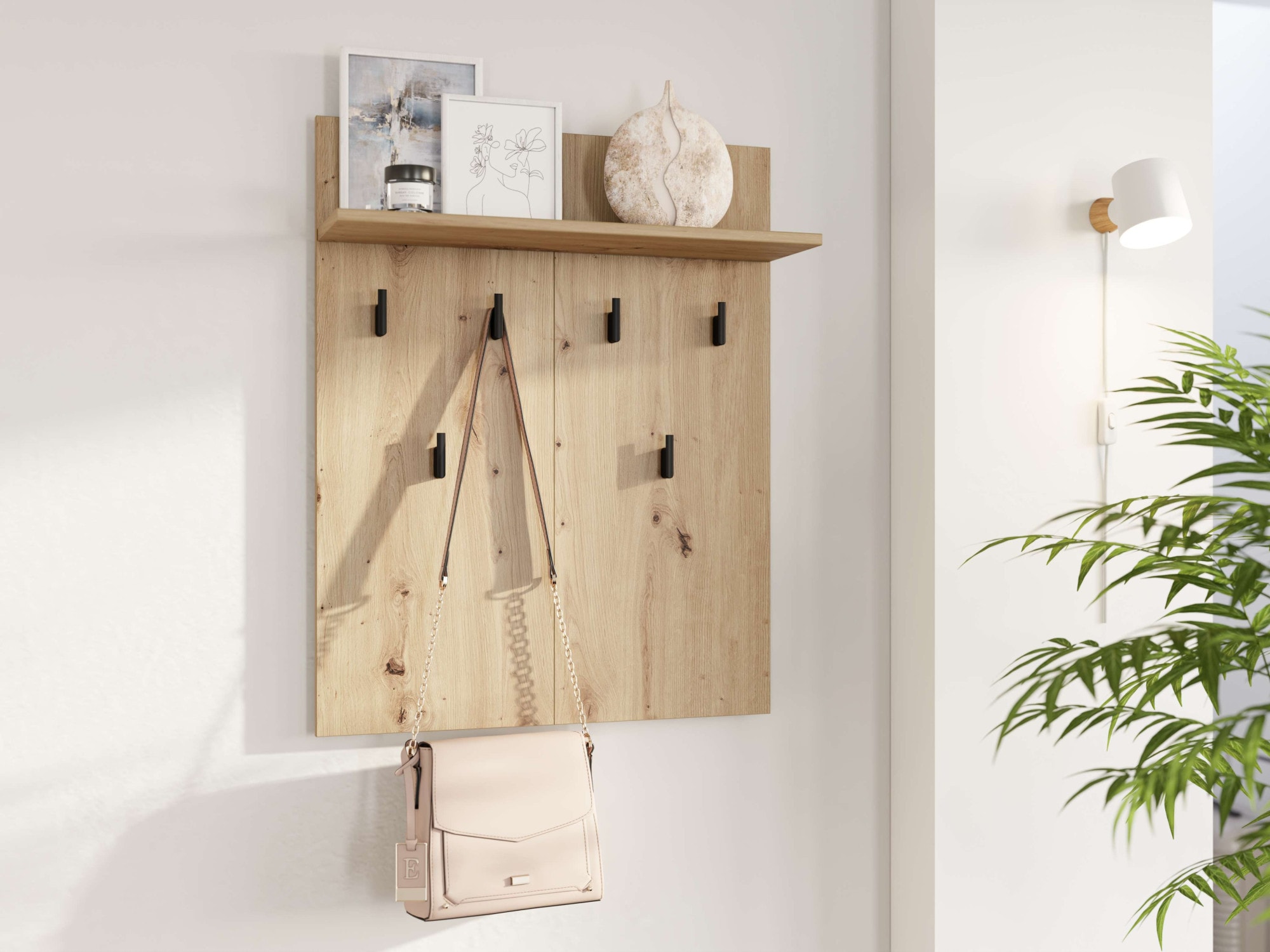Home affaire Garderoben-Set »Landes Flurmöbel, Dielenmöbel, Flurschrank, Flurgarderobe Br= 134,5 cm« Komplett-Set, 3 Stk. tlg.