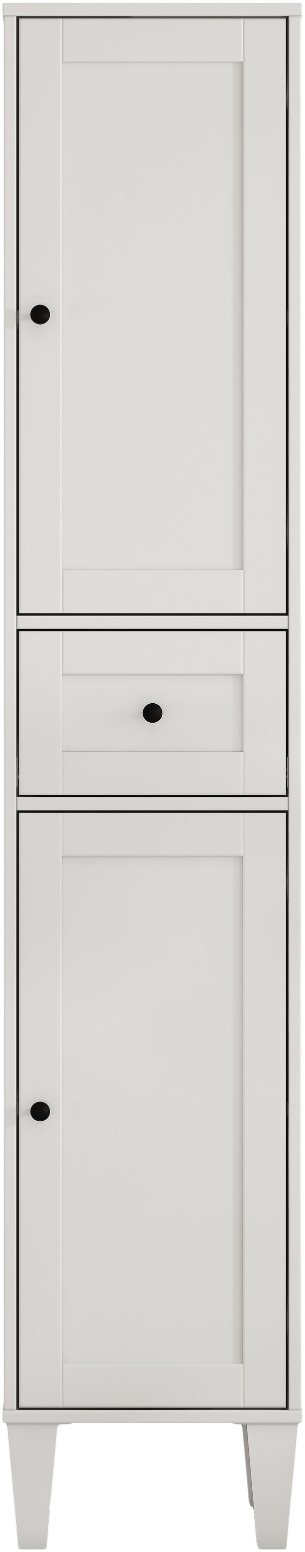 welltime Armoire haute »AMSTERDAM« Badschrank Breite 35cm, 2 Türen und 1 Auszug