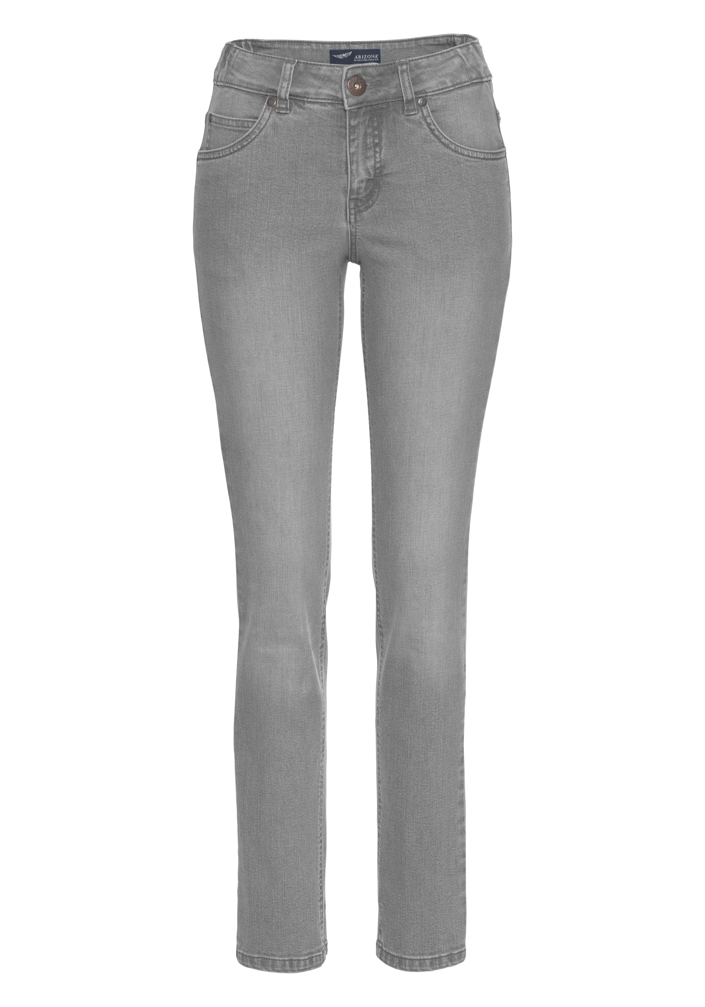 ♕ High versandkostenfrei mit Waist seitlichem Gummizugeinsatz«, »Bund auf Slim-fit-Jeans Arizona