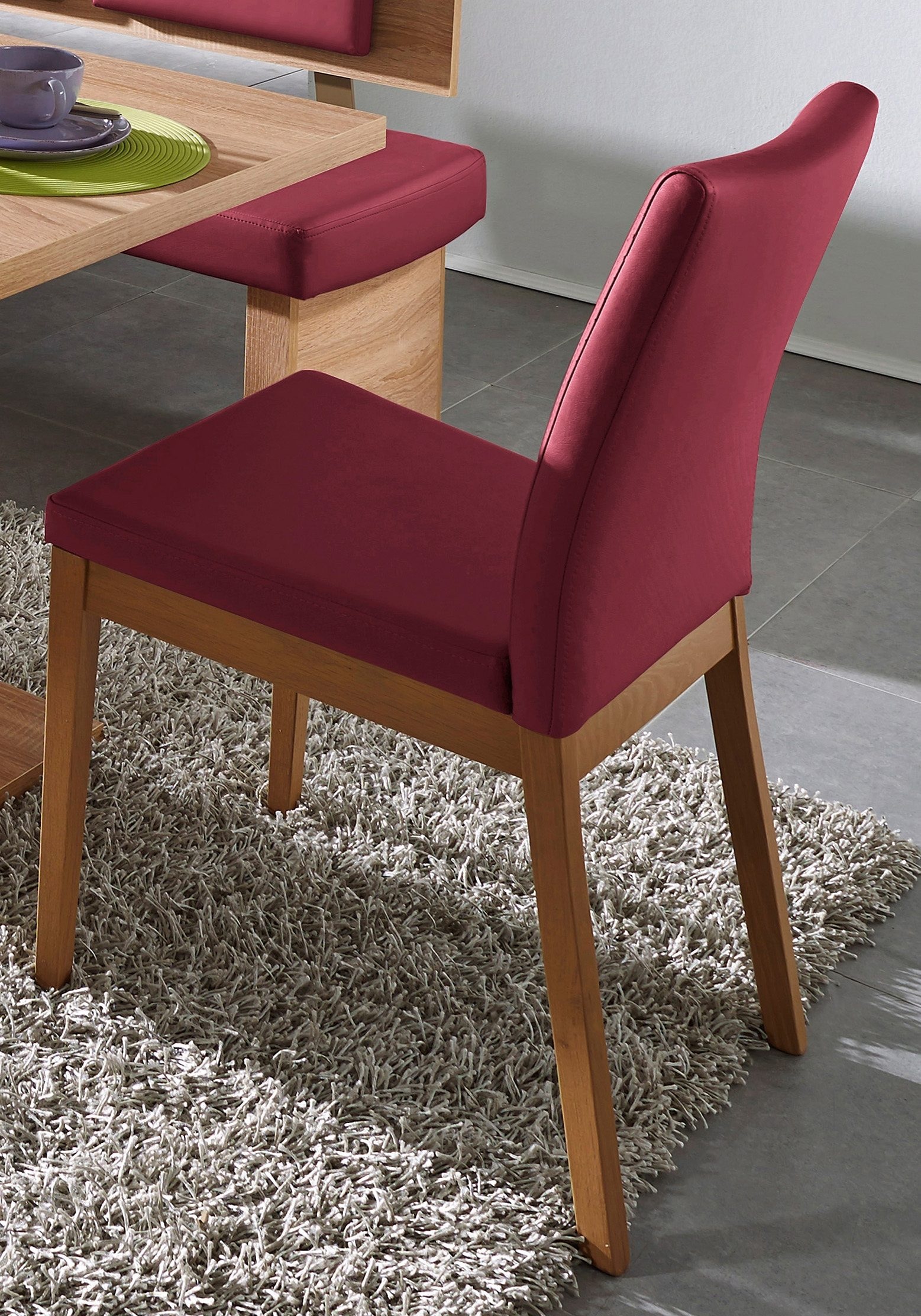 Image of SCHÖSSWENDER 4-Fussstuhl »Trio«, Kunstleder, Rücken und Sitzfläche gepolstert bei Ackermann Versand Schweiz