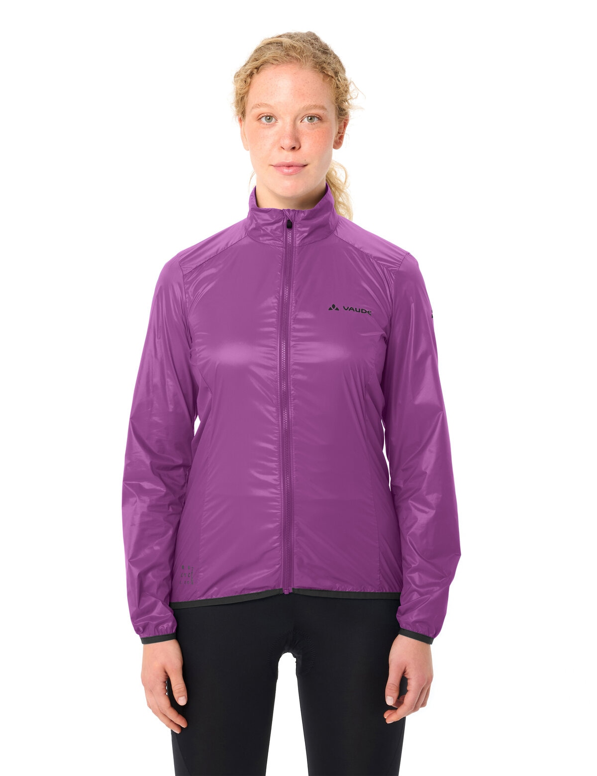 VAUDE Veste de vélo »Women's Matera Air Jacket« sans capuche avec col montant, coupe-vent et déperlant, coupe slim