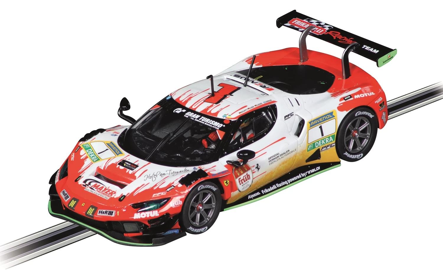 Carrera® Voiture de course »Ferrari 296 GT3 No.1 mit Licht 1:32« Lumière, feu arrière