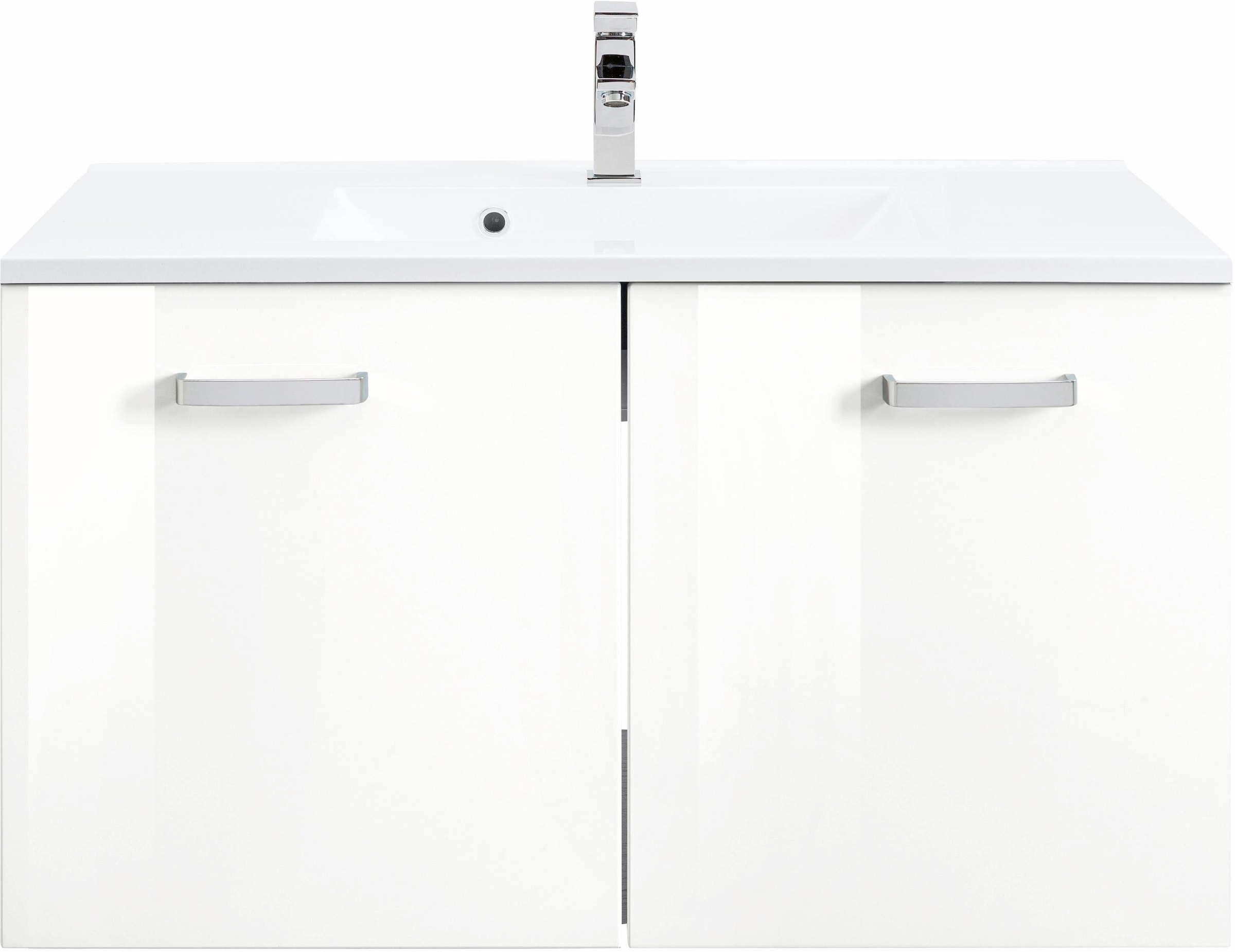 welltime Waschbeckenunterschrank »Ravenna«, Badmöbel, Waschtisch inkl. Waschbecken, Breite 80 cm