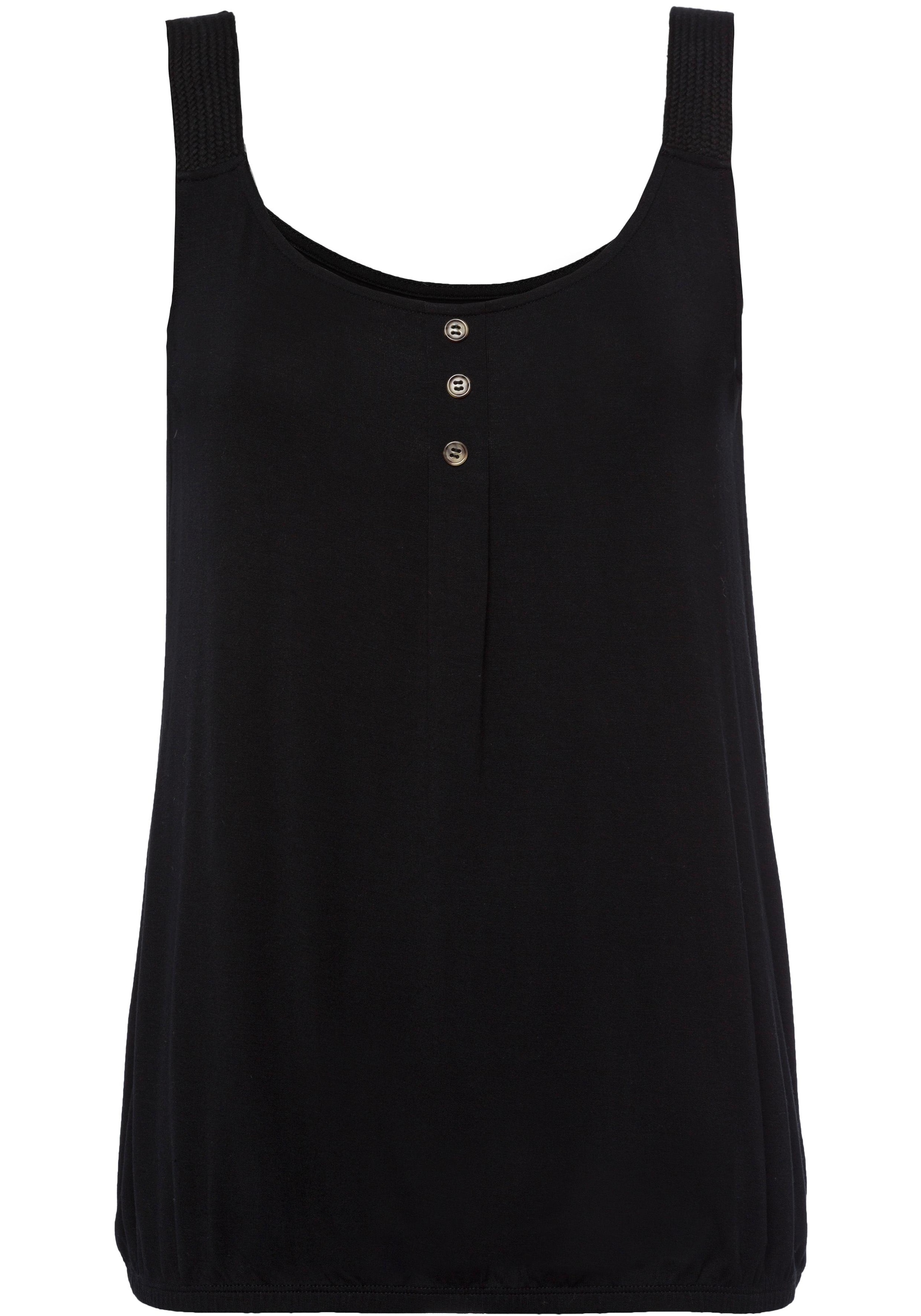 LASCANA Strandtop »mit geflochtenen Trägern«, (2er-Pack), aus weichem Viskose-Stretch