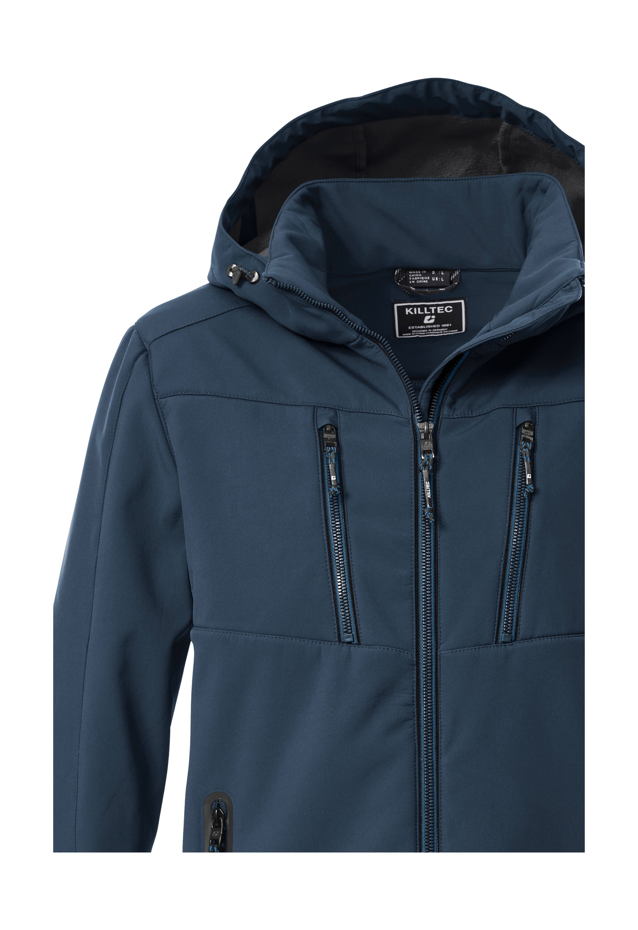 Killtec Veste softshell »KOW 79 MN SFTSHLL JCKT« Wasser- und windabweisende Softshelljacke, abnehmbare Kapuze