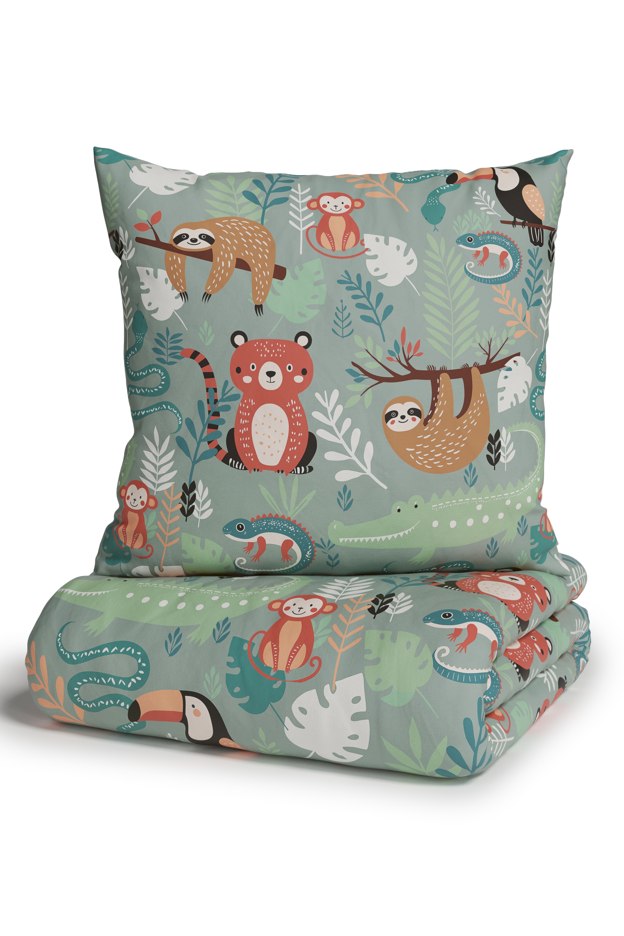 Lüttenhütt Kinderbettwäsche »CUDDLEE« 2 Stk. tlg. in vielen Designs: Dino,Einhorn,Weltraum,Baustelle,Herz,Trecker,Safari