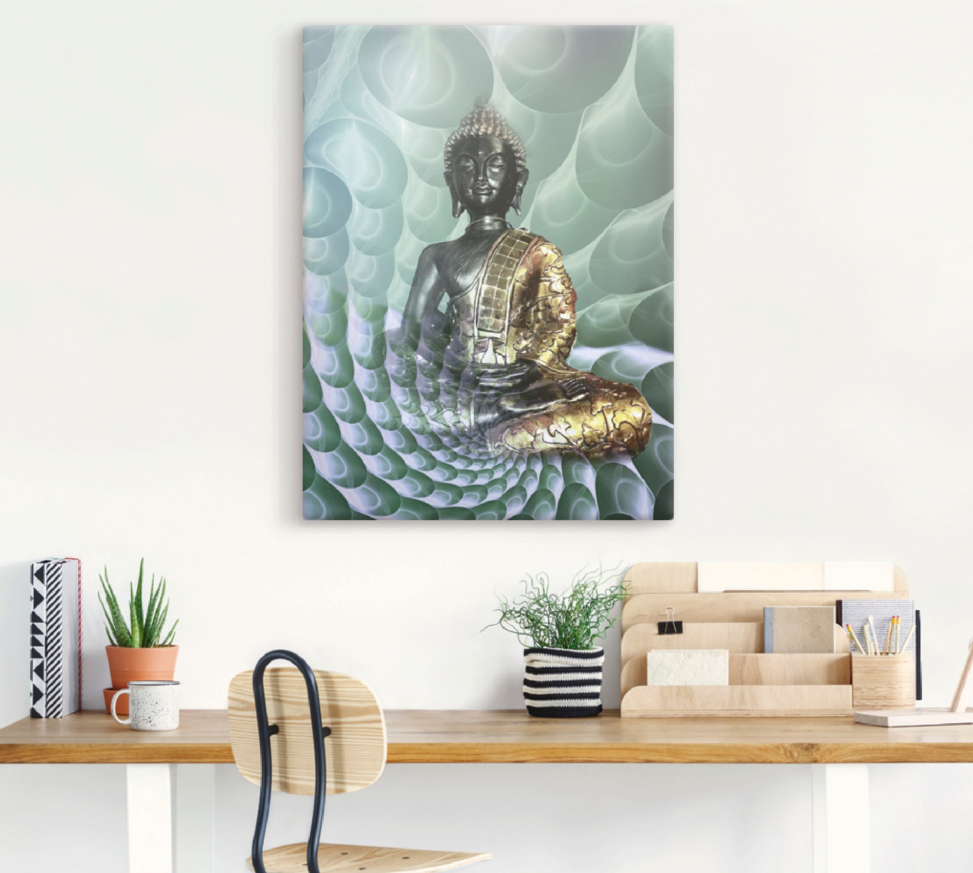 Artland Wandbild »Buddhas Traumwelt CB«, Religion, (1 St.), als Alubild, Outdoorbild, Leinwandbild, Poster, Wandaufkleber