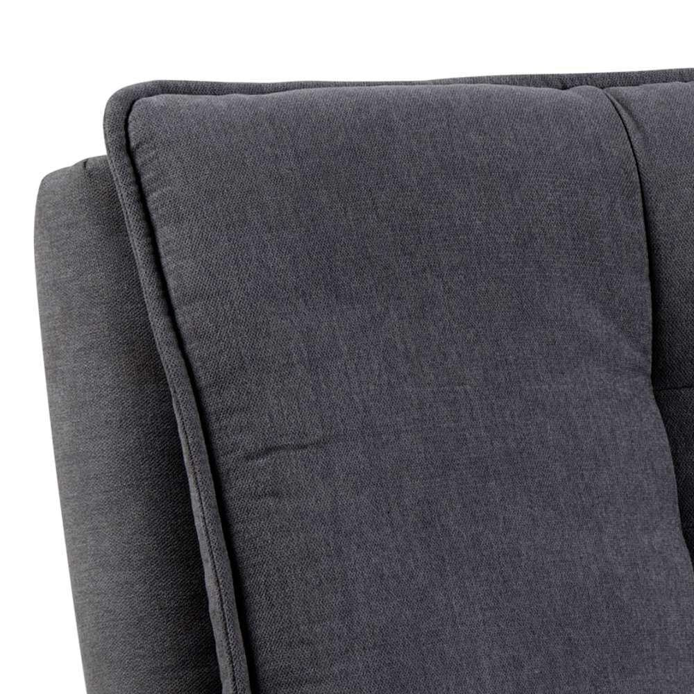ACTONA GROUP Schlafsofa »VANBY Couch, Gästebett,  Liegesofa mit Microfaserbezug, Schlaffunktion« Bettsofa, Grau, Stoff, Stahl, Click & Clack-Funktion, Breite: 196 cm