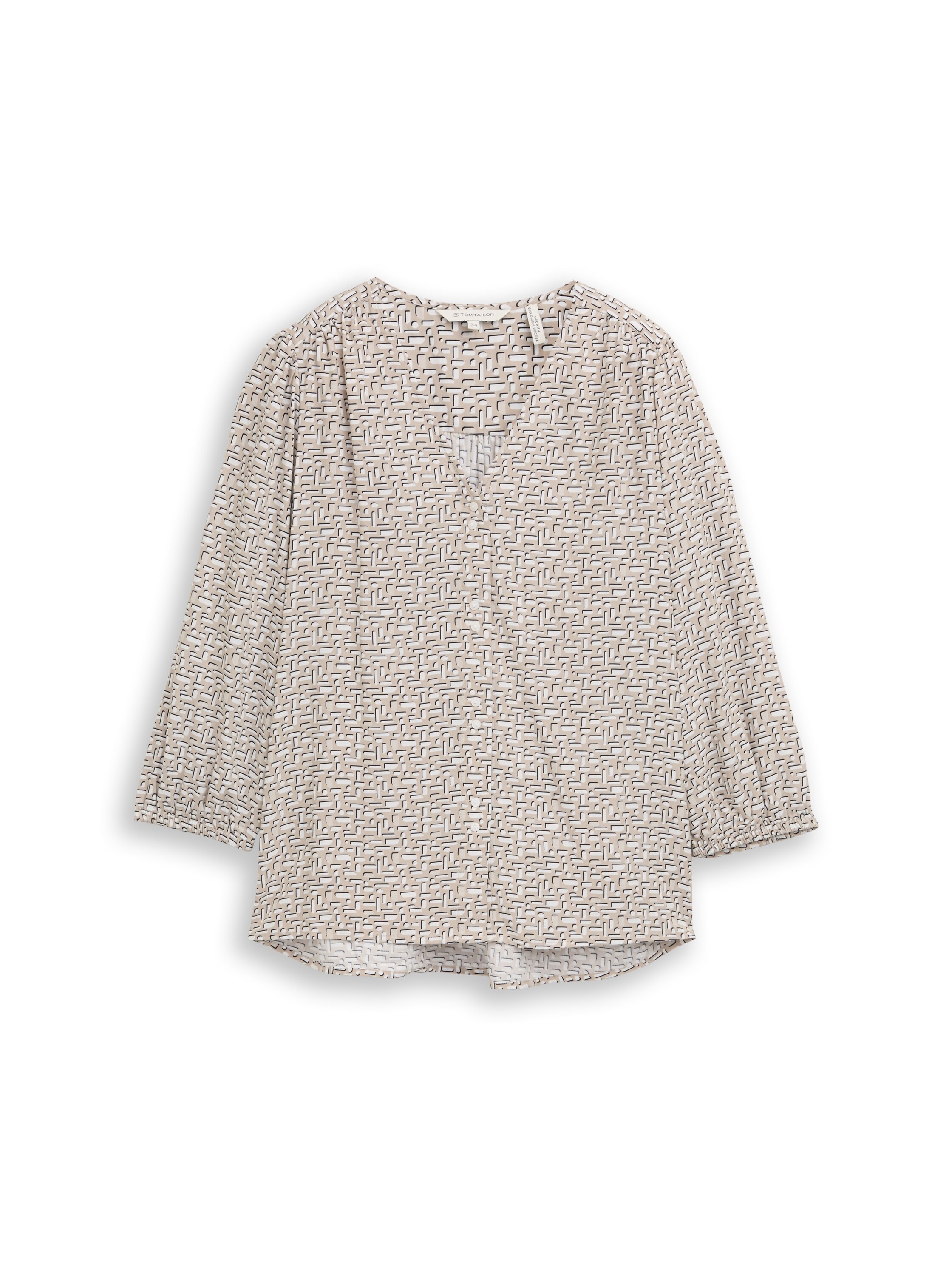 TOM TAILOR Blouse classique mit All-Over Print