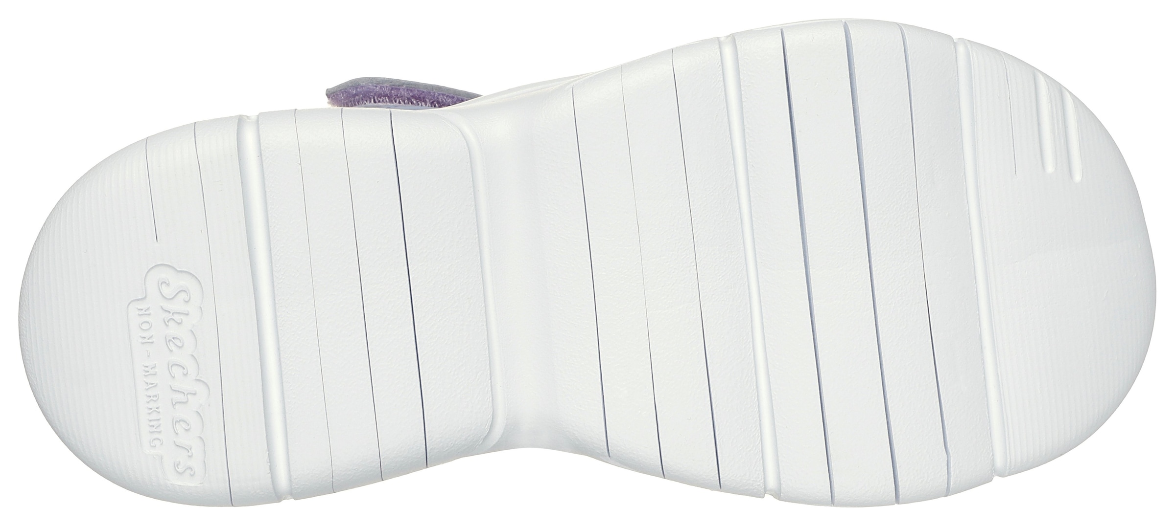 Skechers Sandale »FLEX SPLASH DAYLIGHT SHIMMER«  Klettschuh mit Glitzer , Grössenschablone zum Download