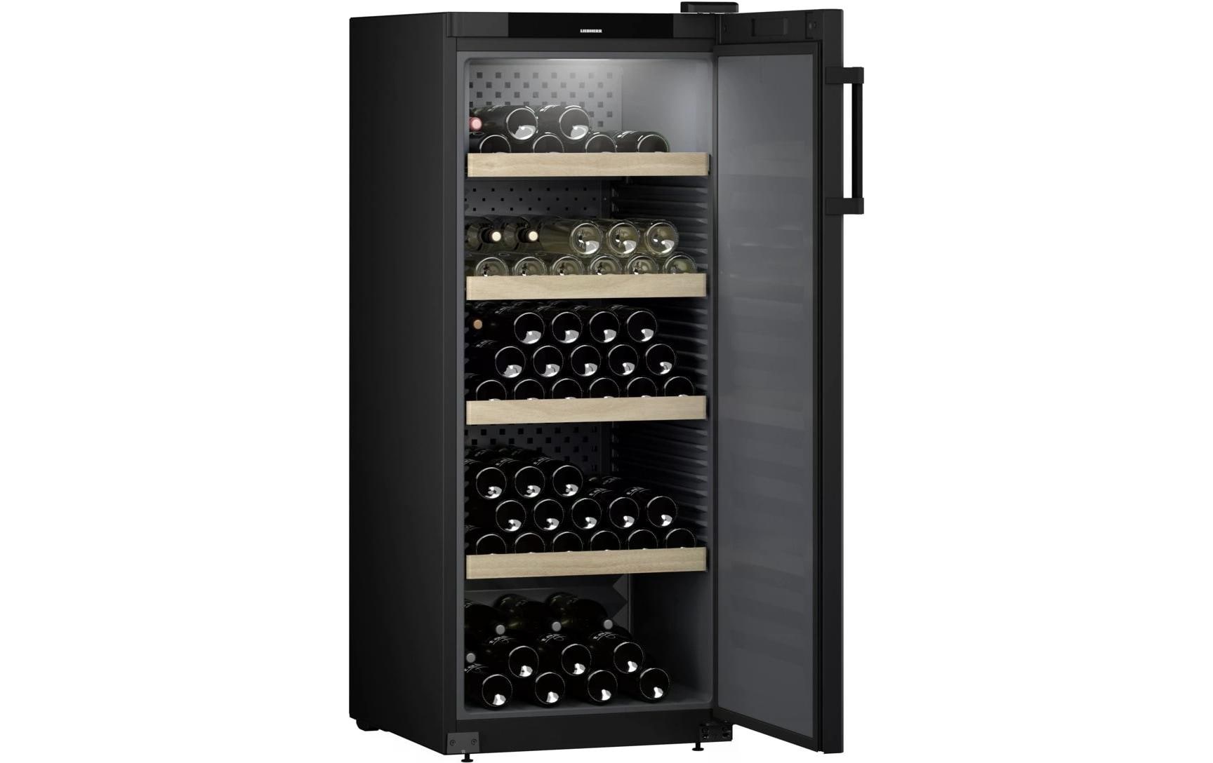 Liebherr Weinkühlschrank »WSbl 4601 GrandCru Rechts/Wechselbar«, für 166 St. Standardflaschen á 075l, Holzart: Buche (Europa)
