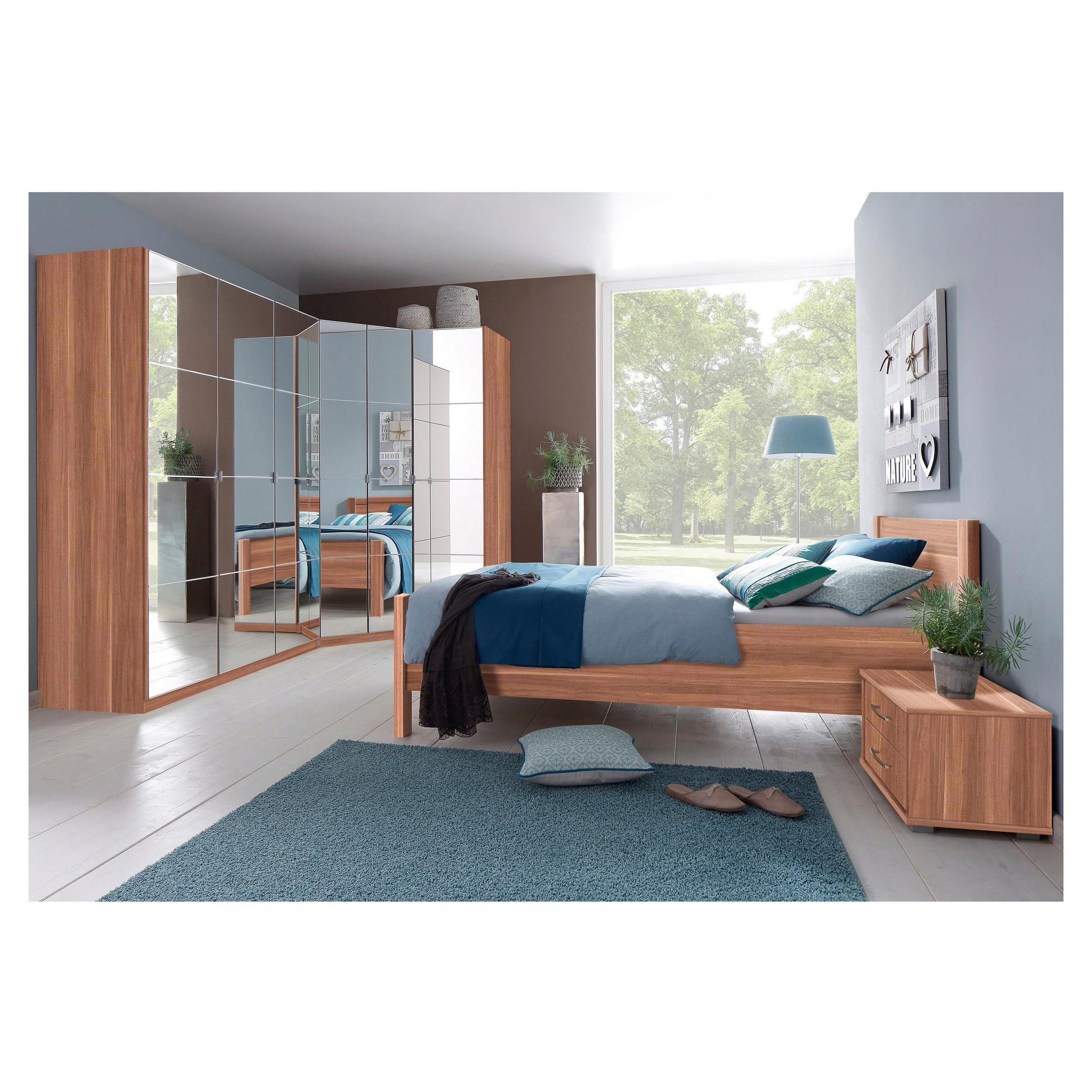 priess Kleiderschrank »Malaga«, mit Spiegelfront