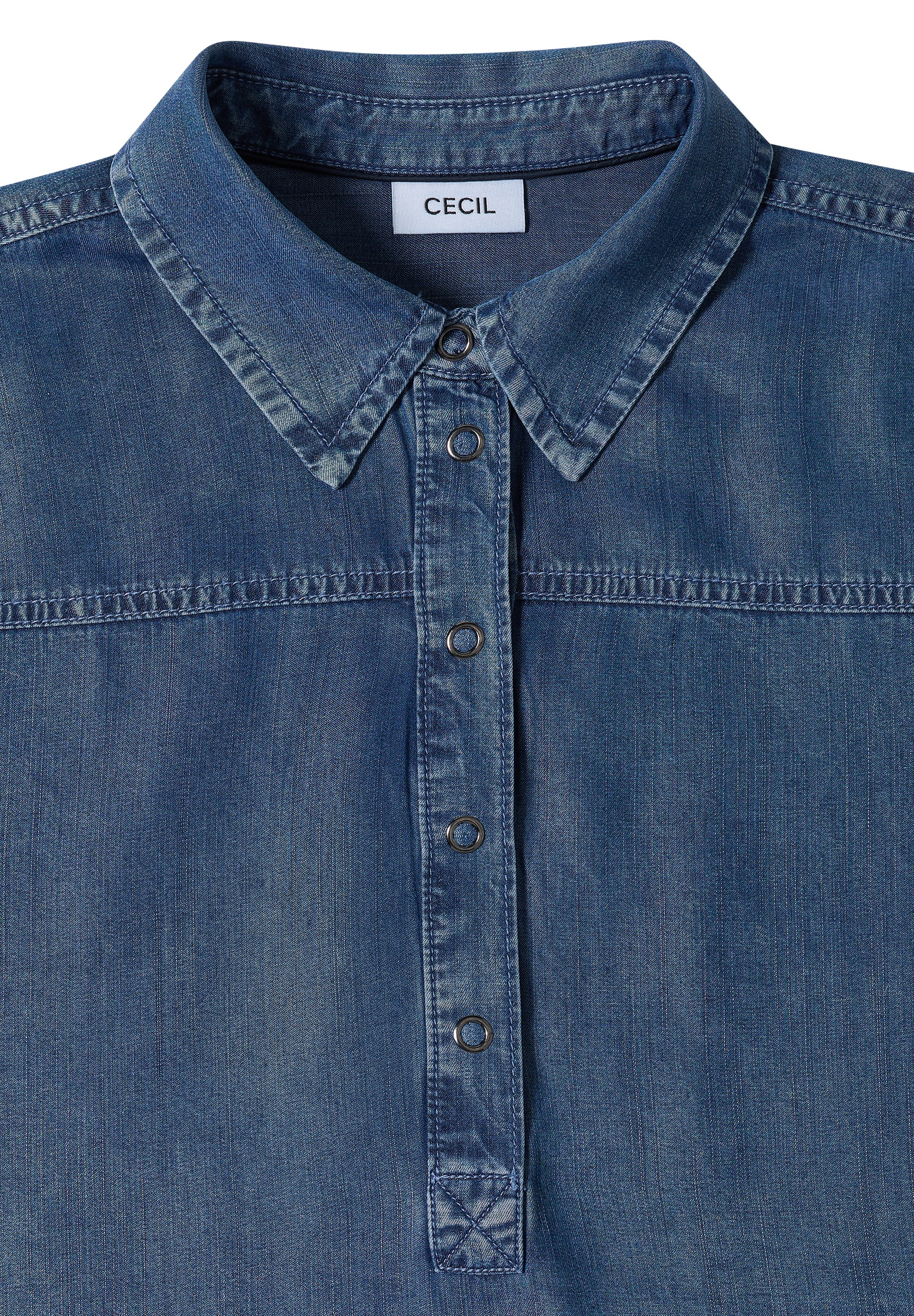 Cecil Robe en jean Poches pour les mains robe d'été longueur genoux style denim