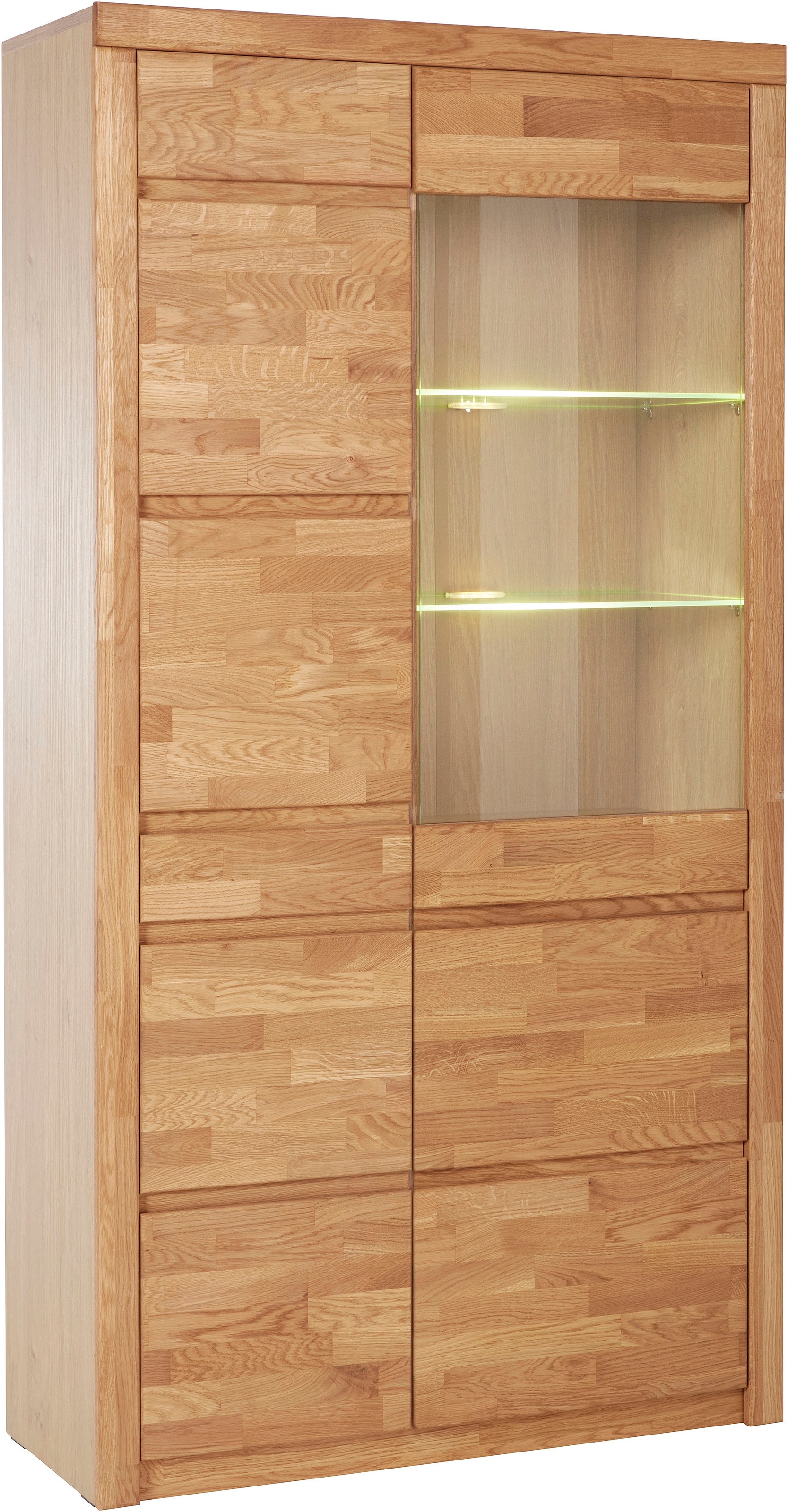 Image of Woltra Vitrine »Silkeborg«, teilmassiv, schöne grifflose Optik bei Ackermann Versand Schweiz