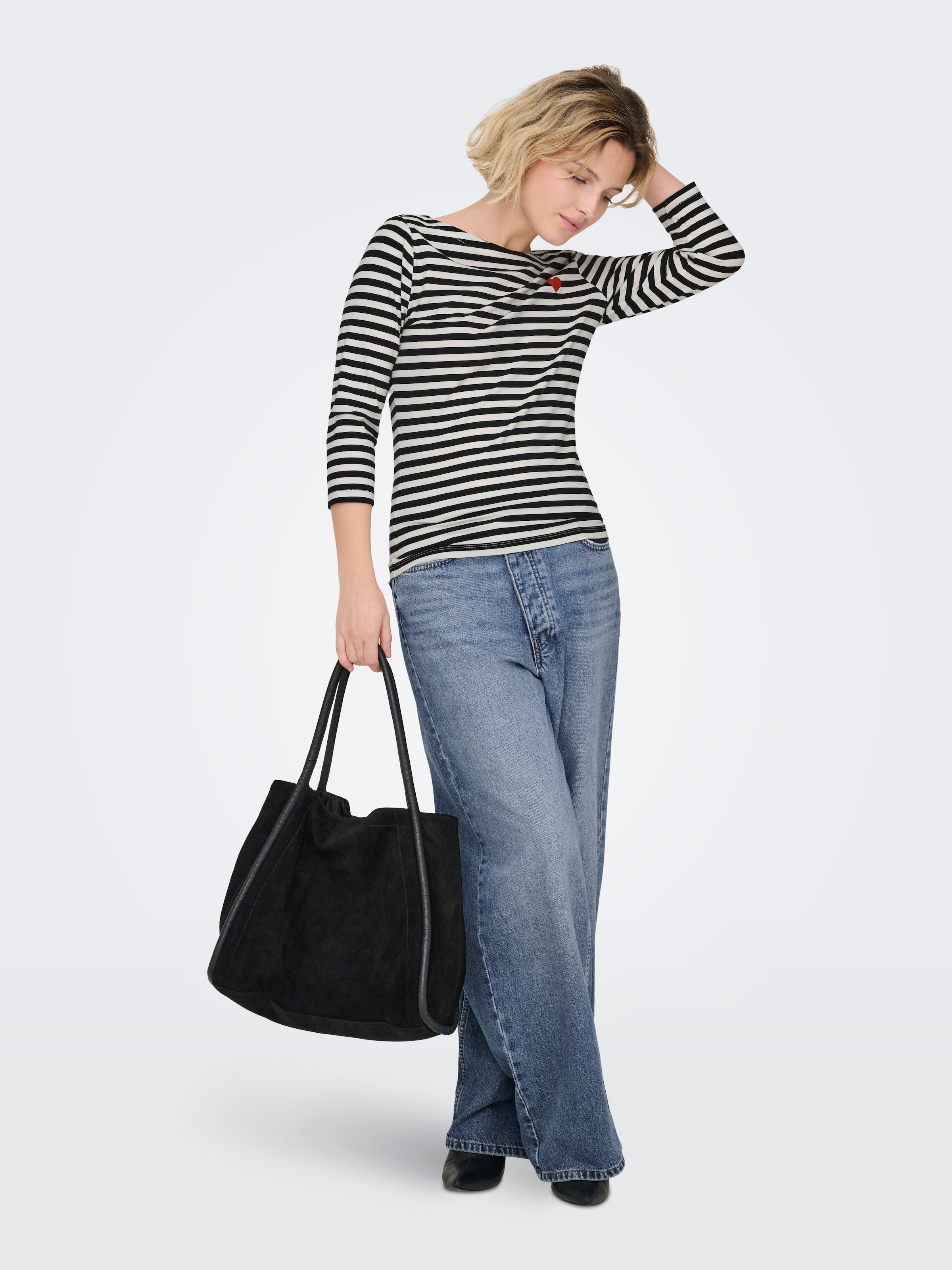 ONLY 3/4-Arm-Shirt »ONLFIFI LIFE 3/4 PRINTED TOP CS JRS«