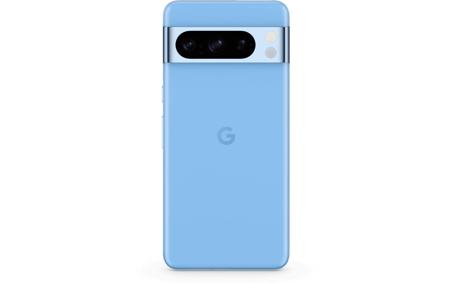 Google Smartphone »Pixel 8 Pro 128 GB Bay«, Blau, 16,95 cm/6,7 Zoll, 128 GB Speicherplatz, 50 MP Kamera