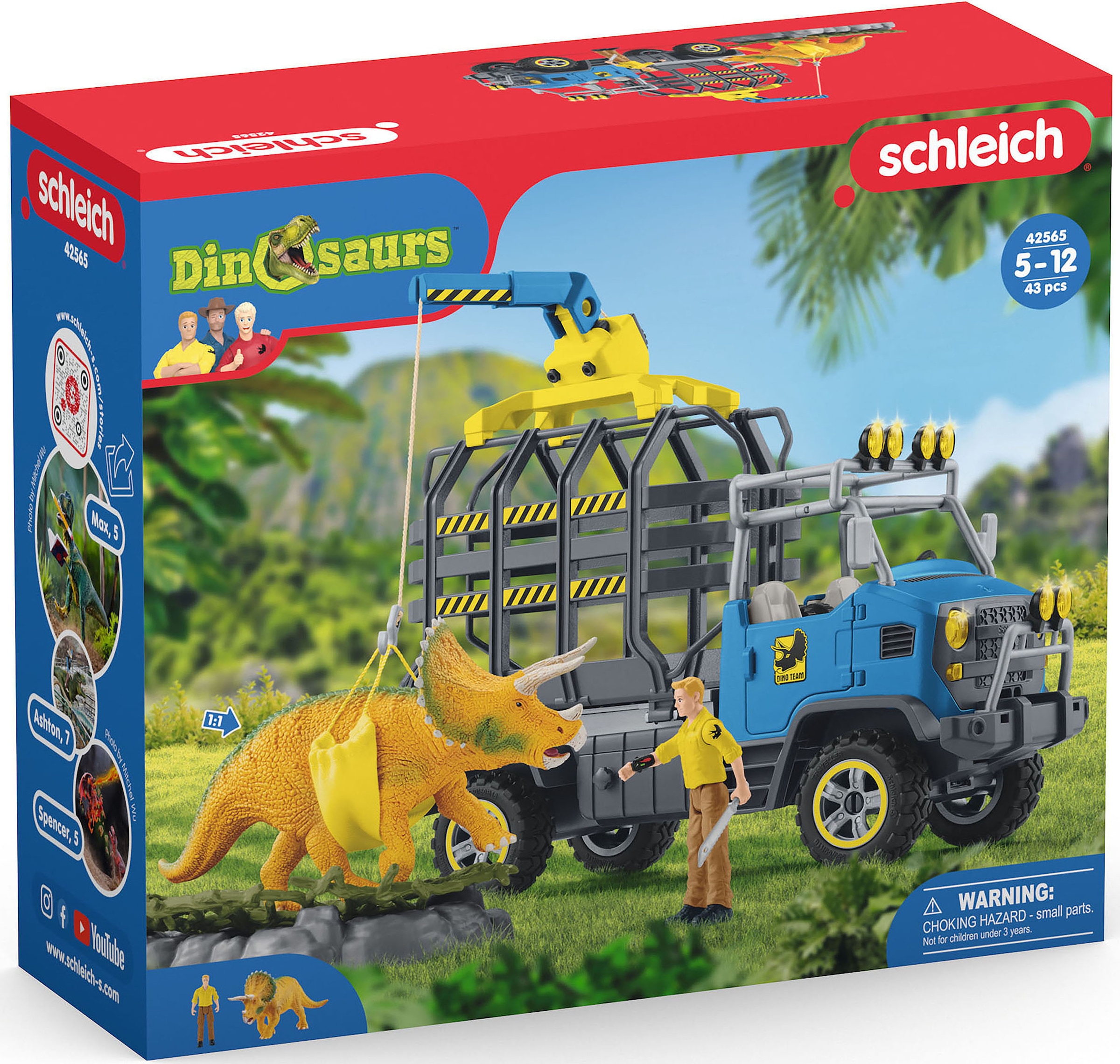 Schleich® Spielwelt »DINOSAURS, Dinosaurier Truck Mission (42565)«