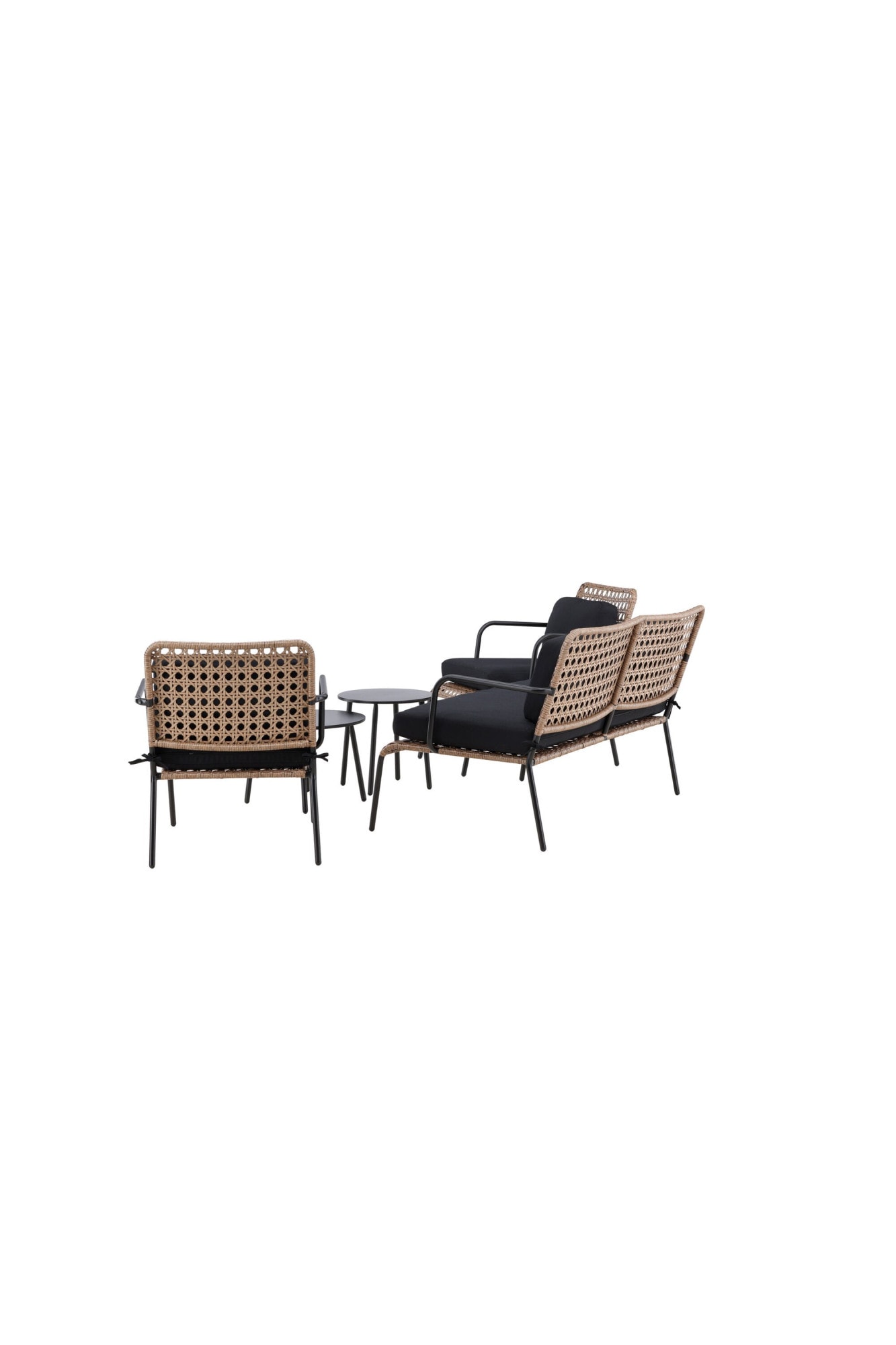 Venture Home Gartenlounge-Set »Paola, grosszügiges Outdoor-Set für hohen Sitzkomfort« 5 tlg. Loungemöbel rund, Stoffbezug, angenehm, wetterfest