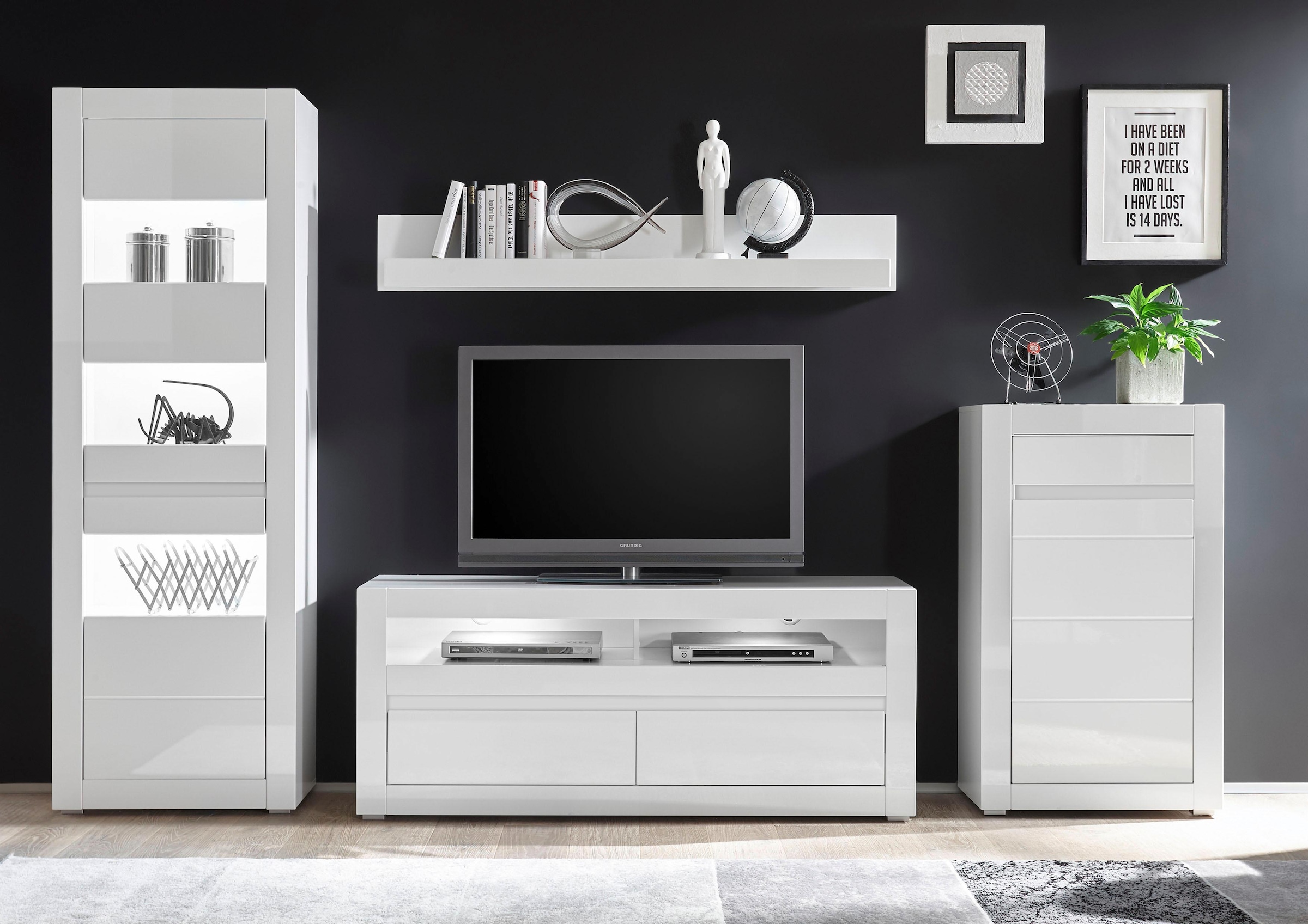 Image of Home affaire Wohnwand "Carat" Set, 4 Stk. tlg.