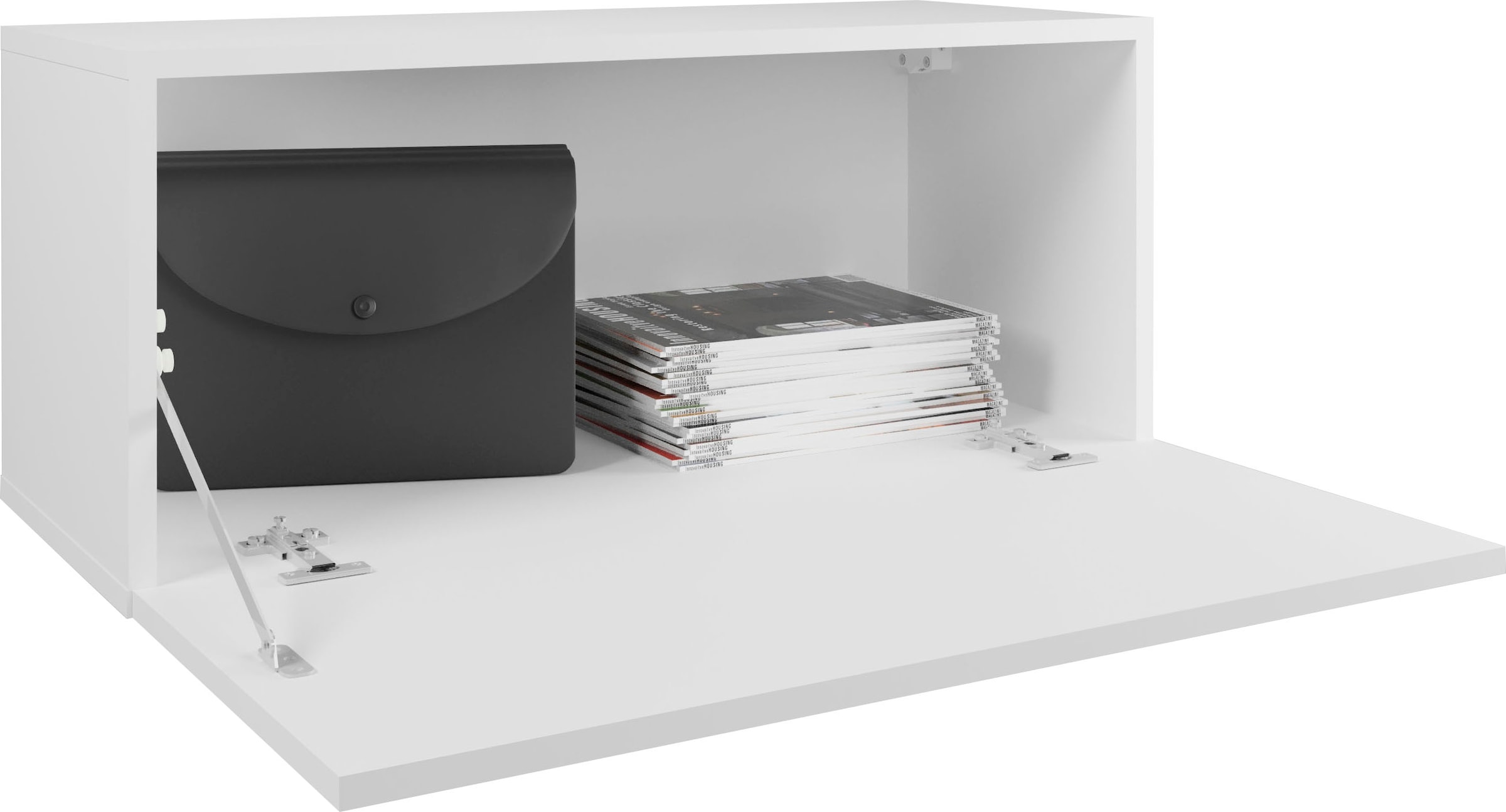 GOODproduct Armoire vestiaire »Paris« petite armoire murale 70 cm de large, 1 rabat