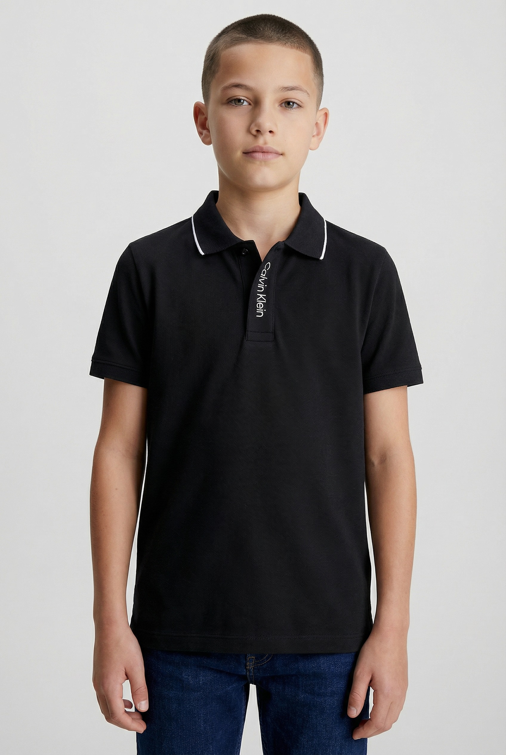 Image of Calvin Klein Jeans Poloshirt "EMBRO. CK LOGO PIQUE POLO" für Kinder bis 16 Jahre, mit Stickerei