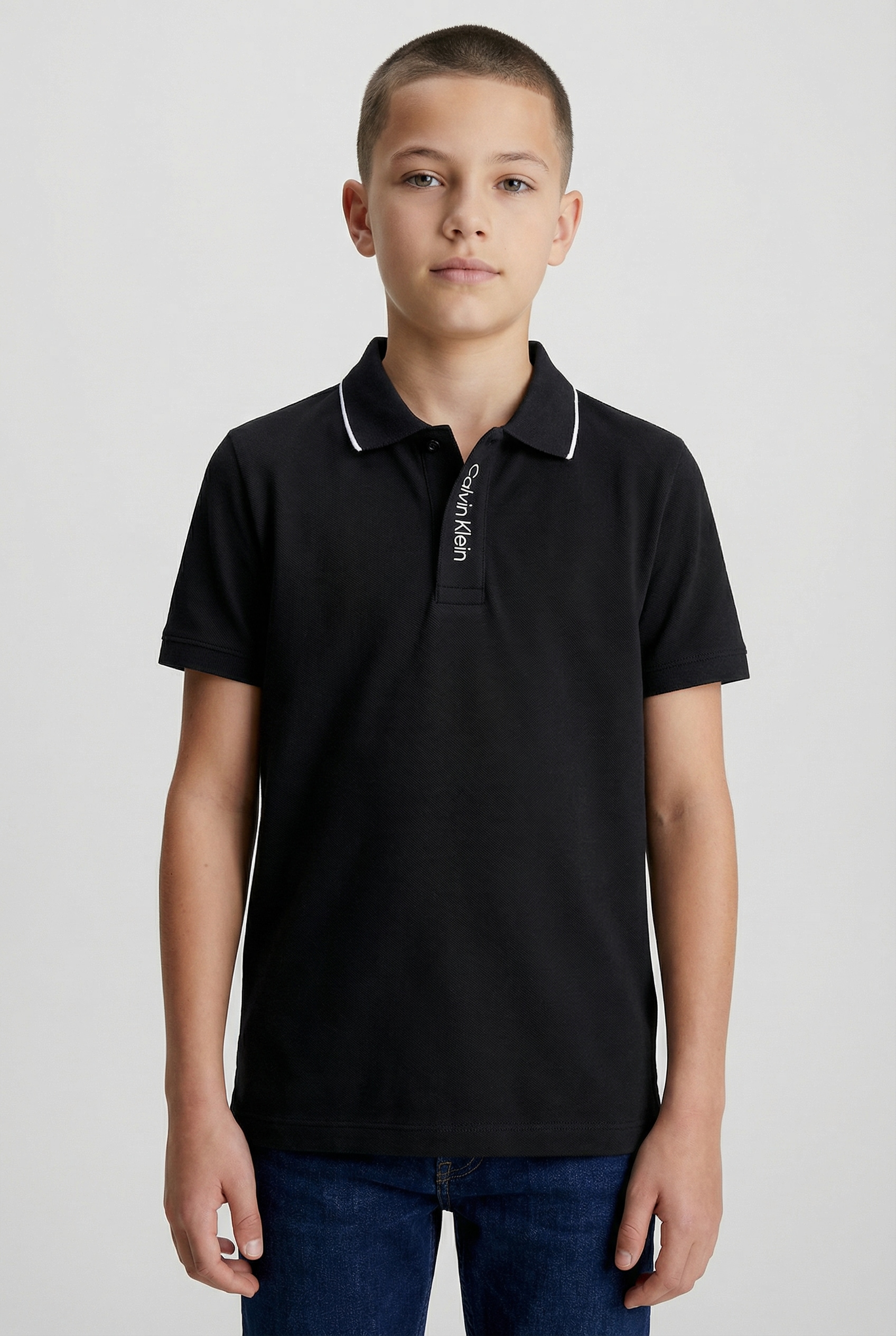 Image of Calvin Klein Poloshirt "EMBRO. CK LOGO PIQUE POLO" für Kinder bis 16 Jahre, mit Stickerei