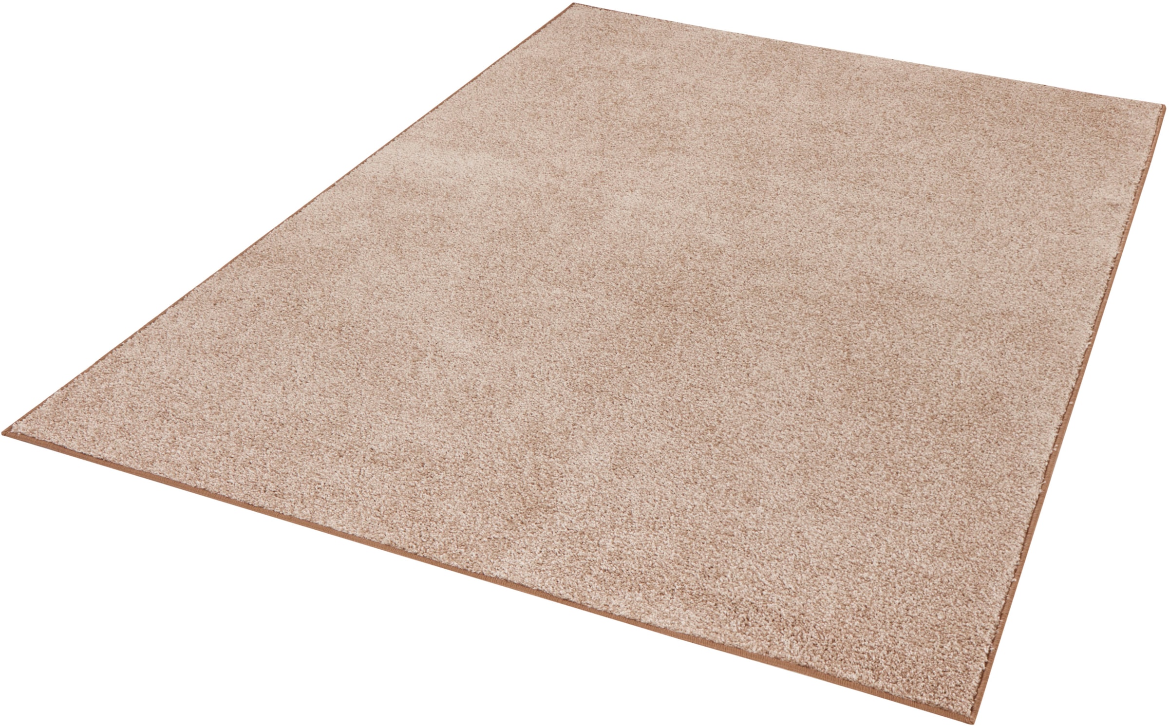 HANSE Home Teppich »Pure 100 Kurzflor«, rechteckig, 13 mm Höhe, Kurzflor, uni, umkettelt, Läufer, Wohnzimmer, Kinderzimmer, Flur