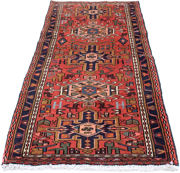 Image of morgenland Orientteppich »Perser - Nomadic - 200 x 74 cm - hellrot«, rechteckig, 10 mm Höhe, Wohnzimmer, Handgeknüpft, Einzelstück mit Zertifikat bei Ackermann Versand Schweiz