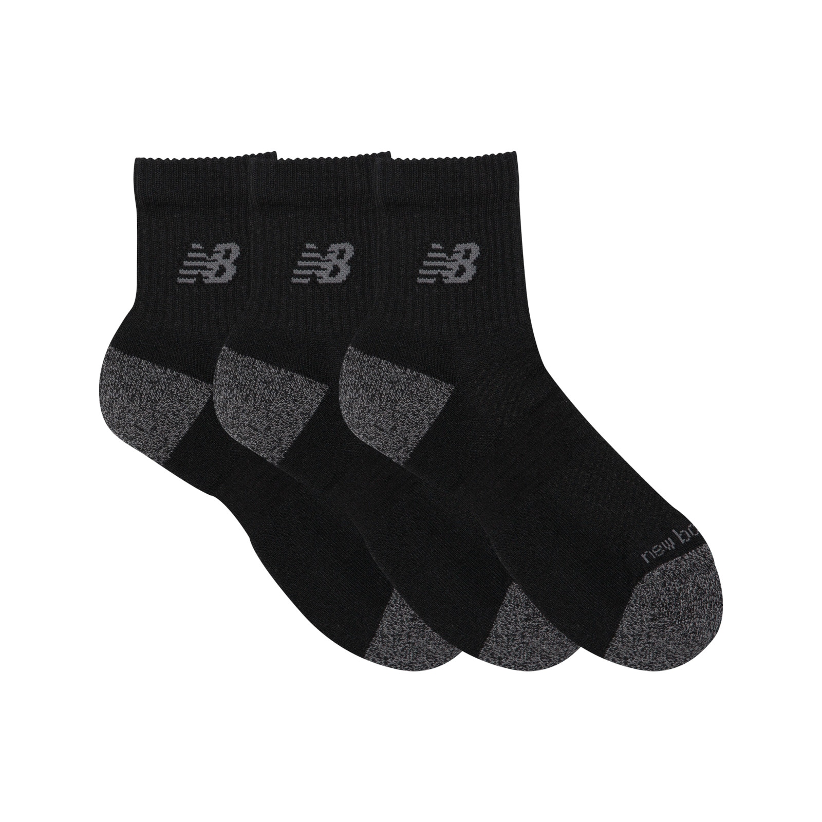 New Balance Chaussettes de sport »ACTIVE QTR SOCKS 3 PACK« 3 Couple tlg. chaussettes courtes résistantes, pack de 3, sensation de port sec