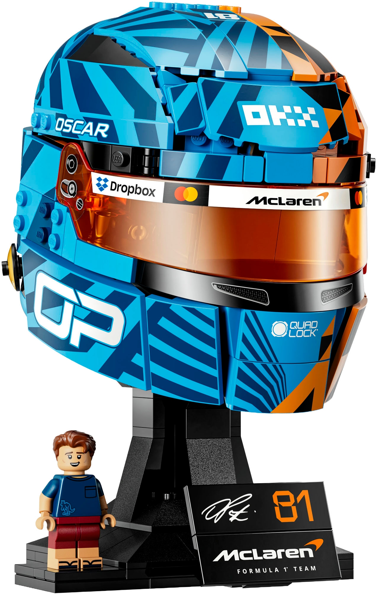 LEGO® Konstruktionsspielsteine »McLaren Mastercard F1 Team Oscar Piastri Helm (43017)« LEGO Editions Formula 1