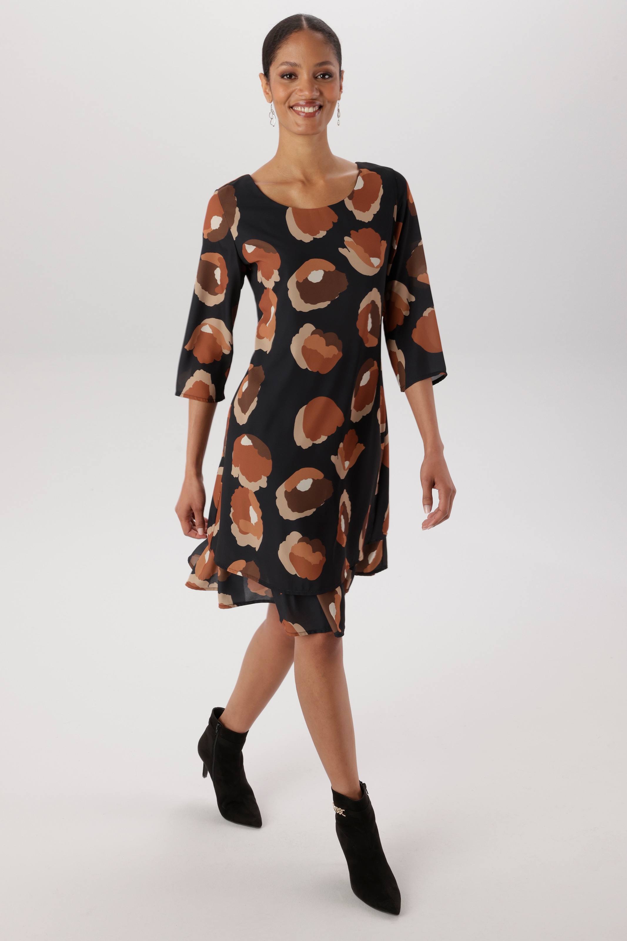 Image of Aniston SELECTED Chiffonkleid aus zartem Chiffon im Lagenlook und gefüttert - NEUE KOLLEKTION