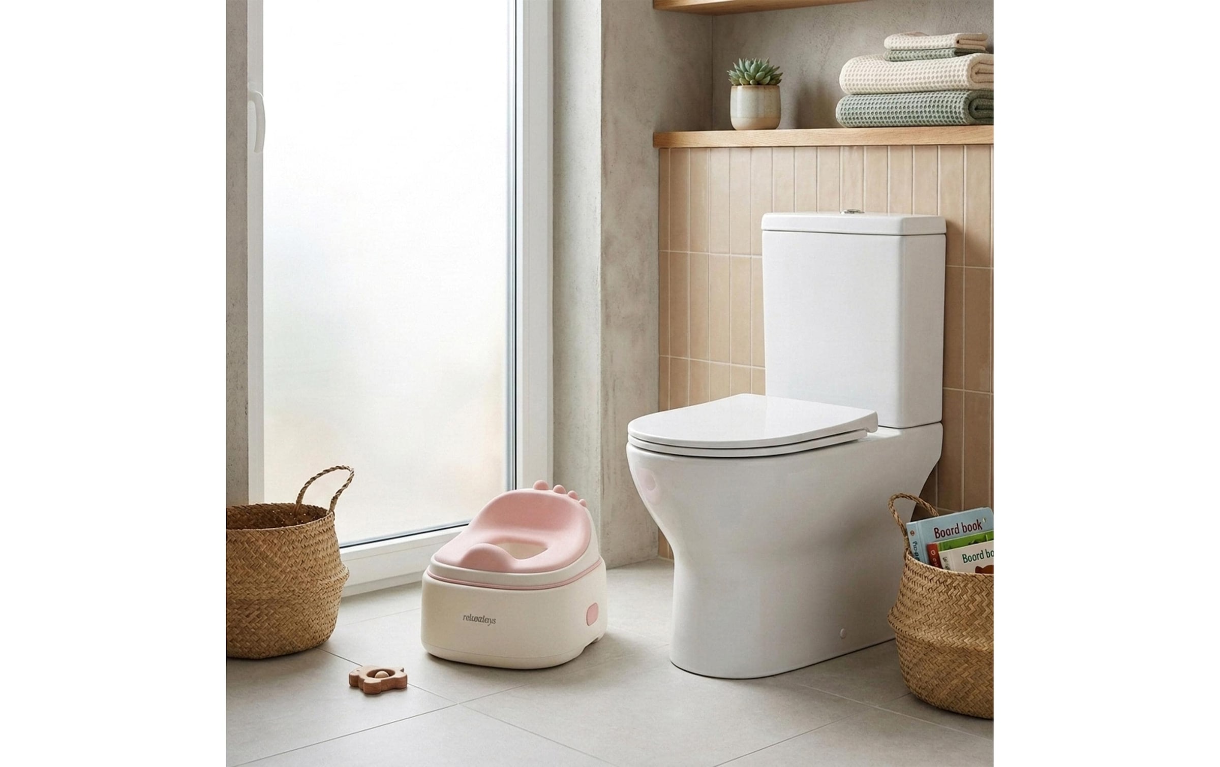 relaxdays Kinder-WC »Dino 4-in-1«