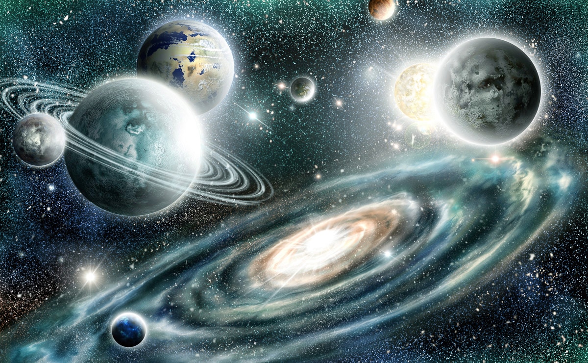 Image of Papermoon Fototapete "Universum mit Planeten"