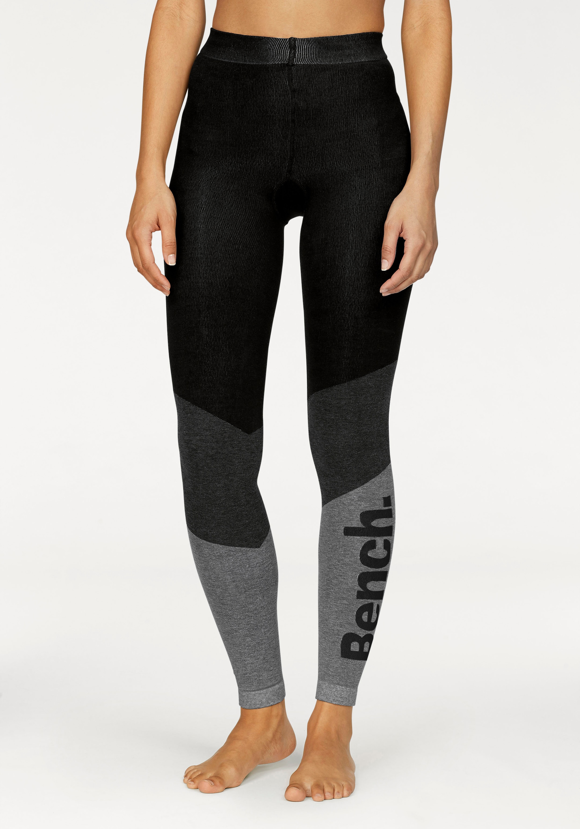 Image of Bench. Strickstrumpfleggings "Damen, Teenie" Packung, Strickstrumpfhose ohne Fuss im sportiven Colorblockdesign