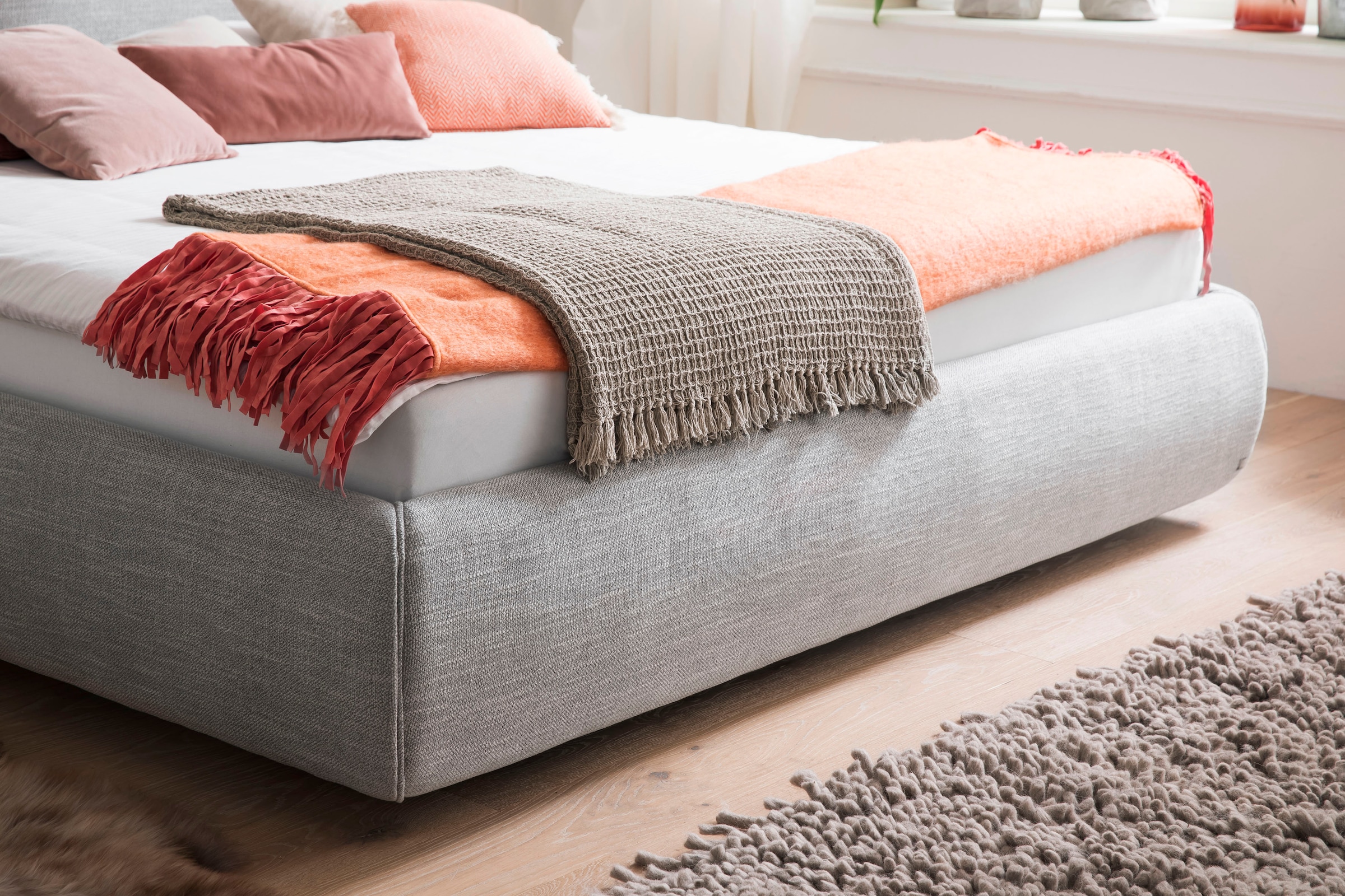 meise.möbel Lit rembourré »Atesio« Wahlweise mit Lattenrost, Matratze und Bettkasten