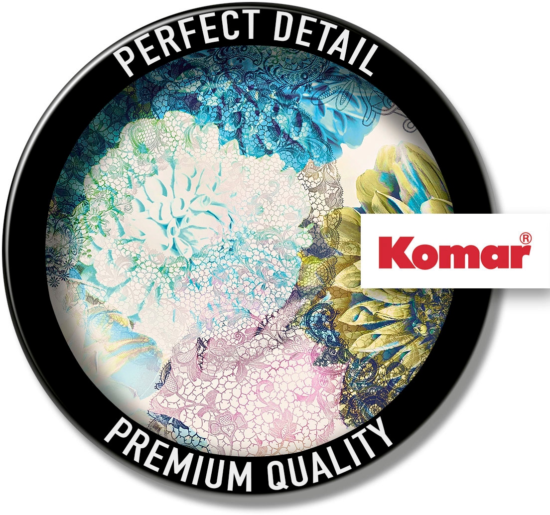 Komar Vliestapete »Digitaldruck Vlies -  Frisky Flowers - Grösse 400 x 260 cm« bedruckt glatt Wohnzimmer, Schlafzimmer