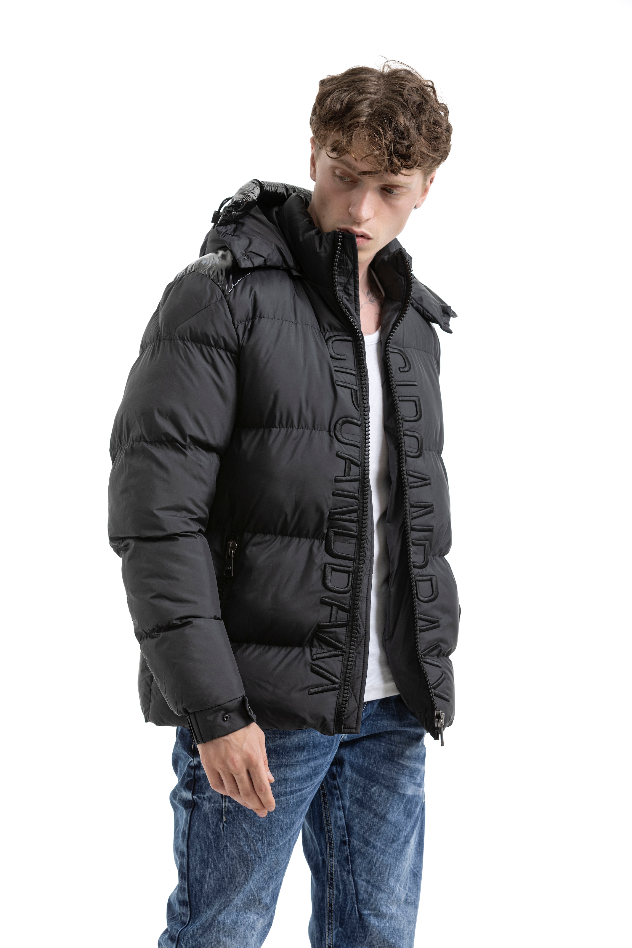 Cipo & Baxx Steppjacke mit Kapuze