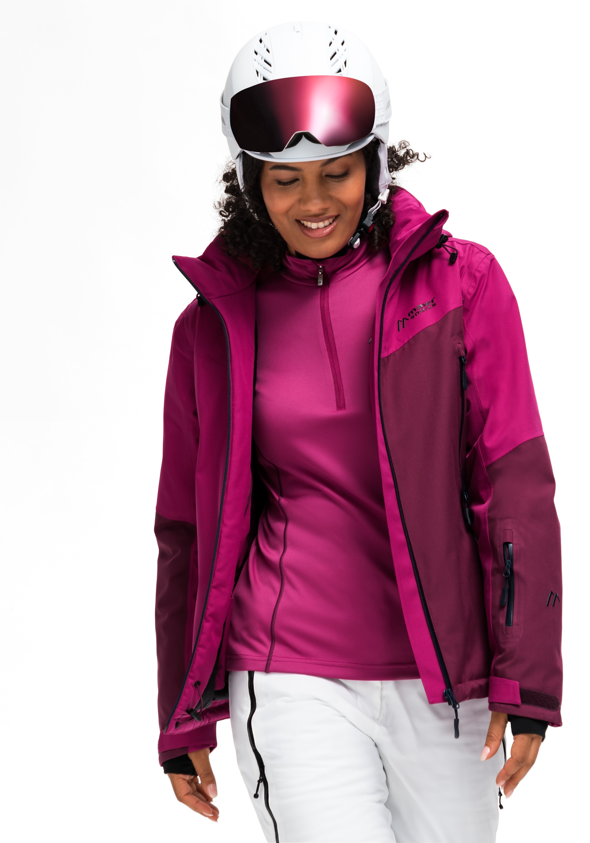 ♕ Maier Sports Skijacke »Nuria«, atmungsaktive Damen Ski-Jacke, wasserdichte  und winddichte Winterjacke versandkostenfrei auf
