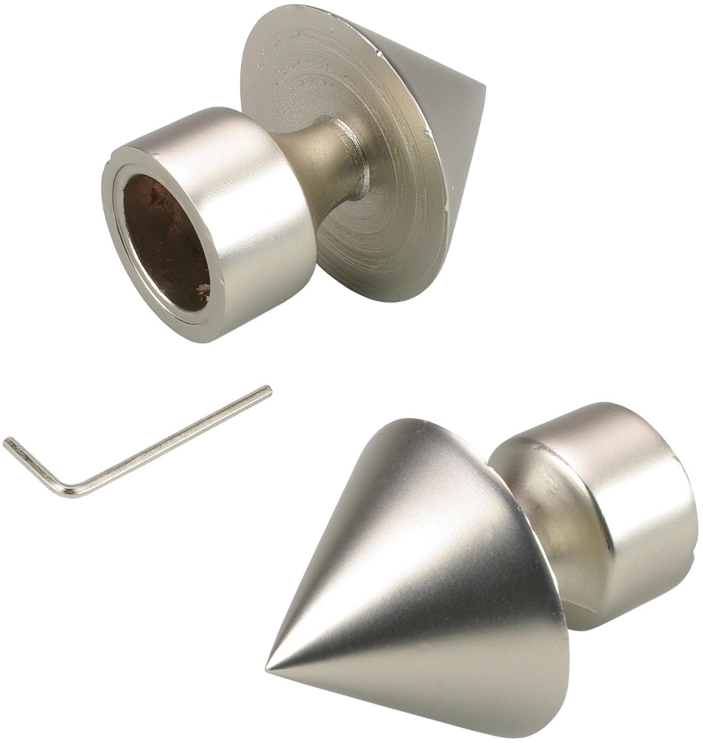 Image of Liedeco Gardinenstangen-Endstück "Kegel mit Rohraufnahme" für Gardinenstangen Ø 16 mm