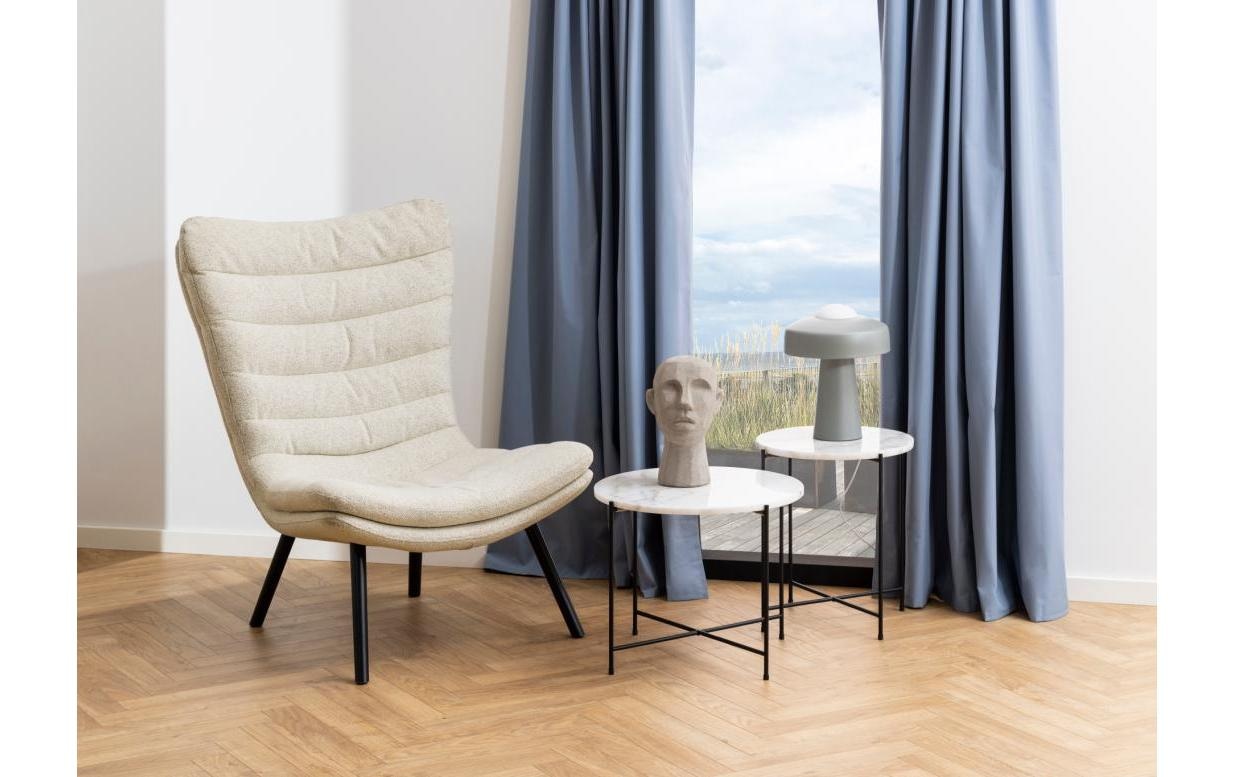 AC Design Beistelltisch »Avila« Ecktisch, rund, Tischplatte aus Marmorstein, T: 52 cm