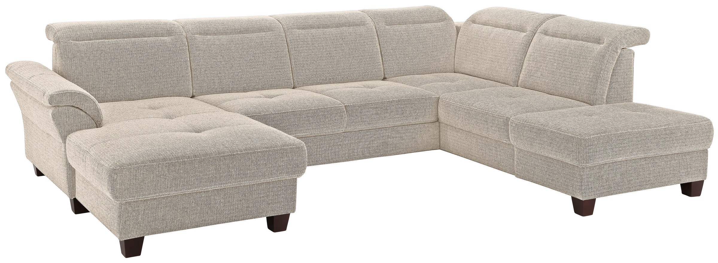 Image of Premium collection by Home affaire Wohnlandschaft »Solvei«, incl. Sitztiefenverstellung und Federkern, wahlweise Kopfteilverstellung und Bettfunktion, Kontrastnaht bei Ackermann Versand Schweiz